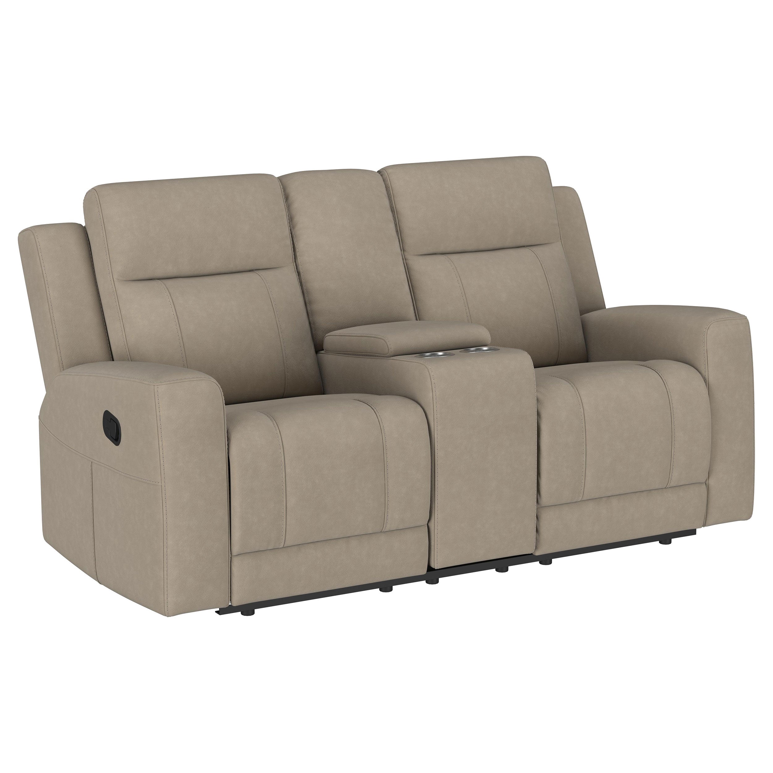 Brentwood  Upholstered Reclining Sofa Set Charcoal