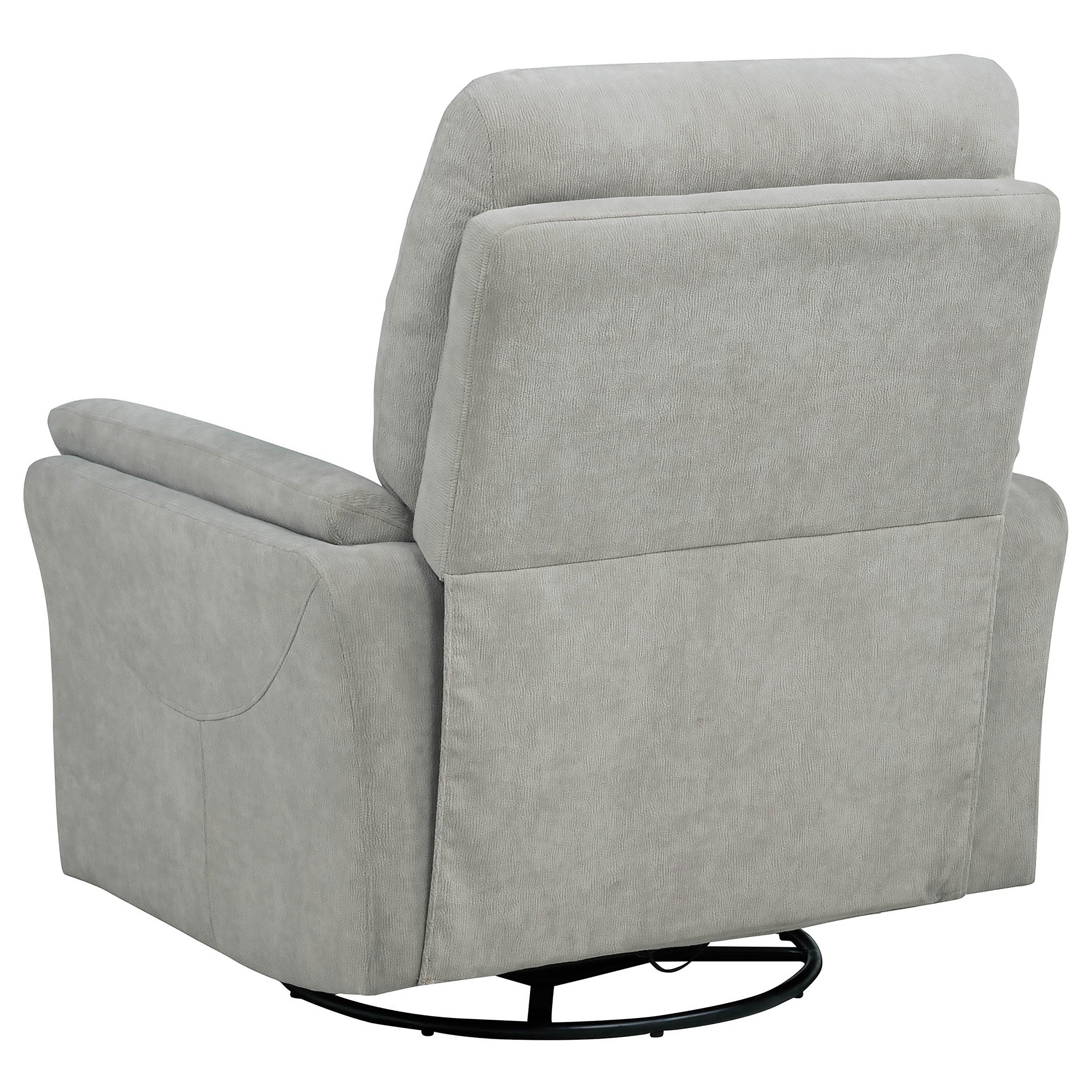 Adler Upholstered Power Swivel Glider Recliner