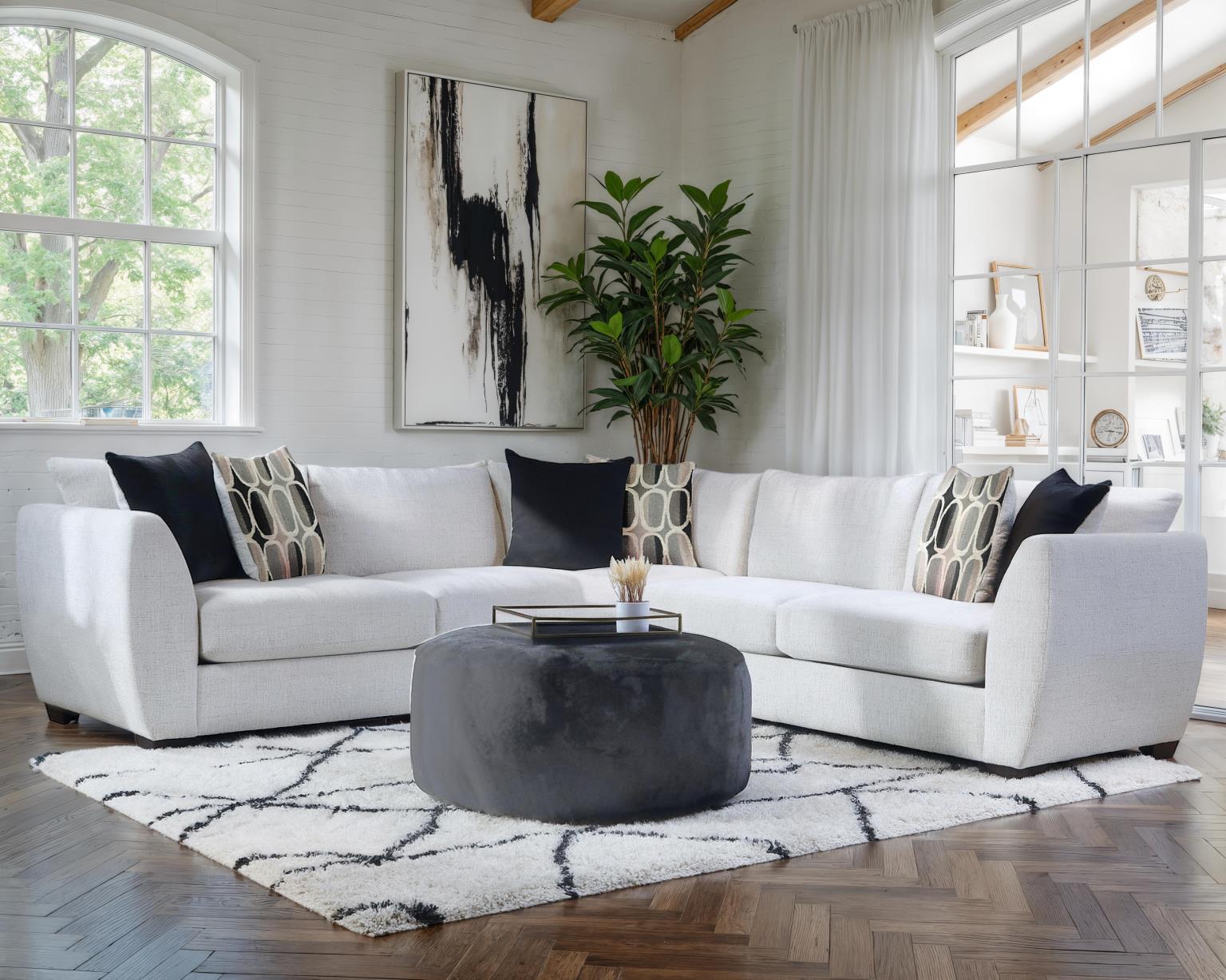 Breeze Linen Sectional Sofa