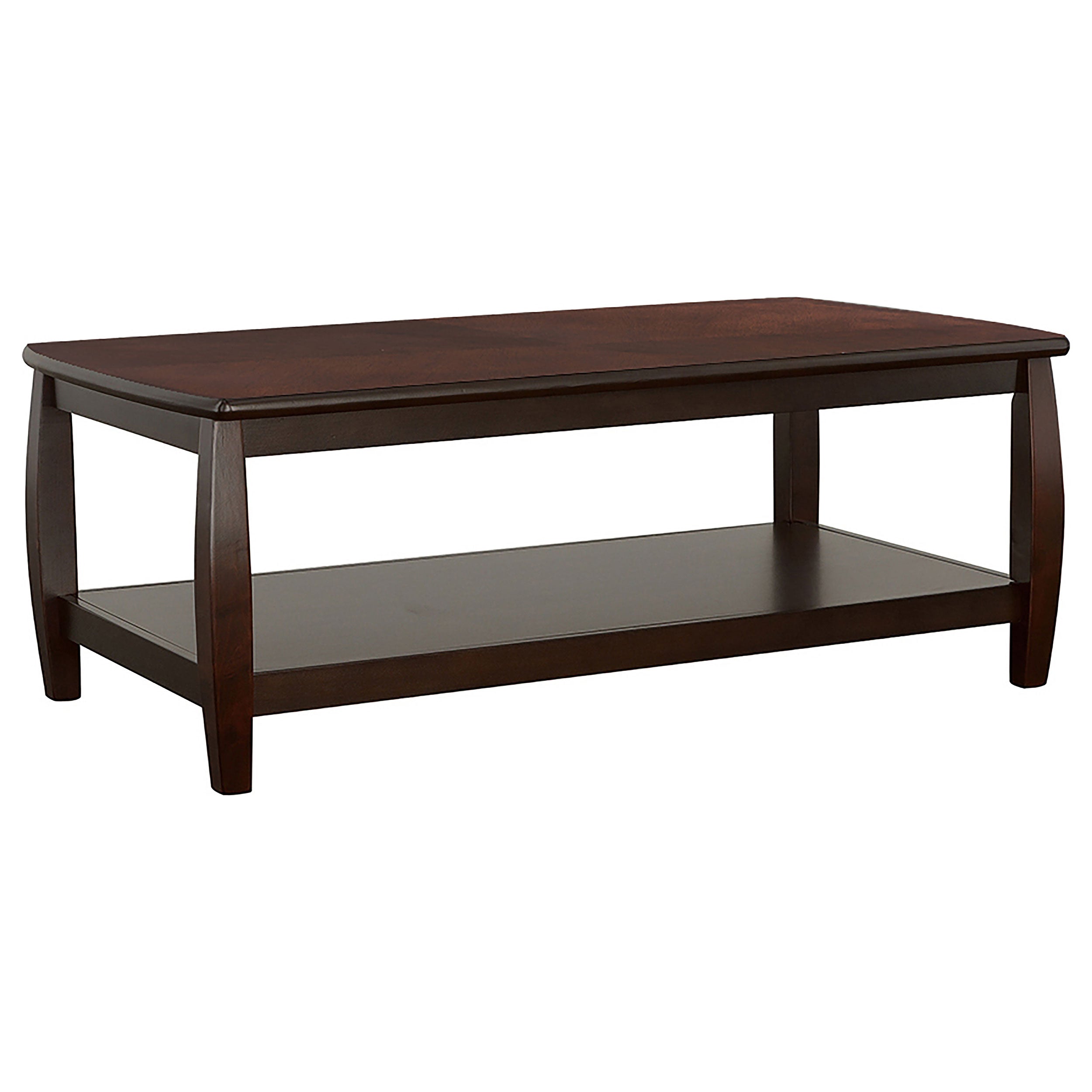 Dixon Rectangular Wood Coffee Table Set Espresso