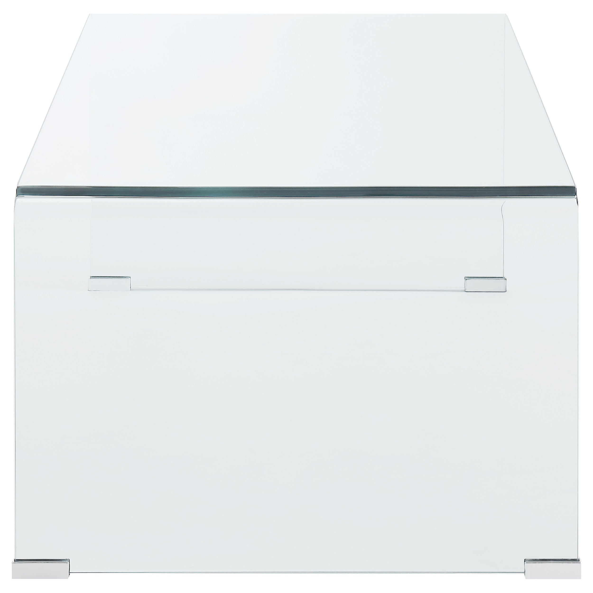 Ripley Rectangular Tempered Bent Glass Coffee Table Clear