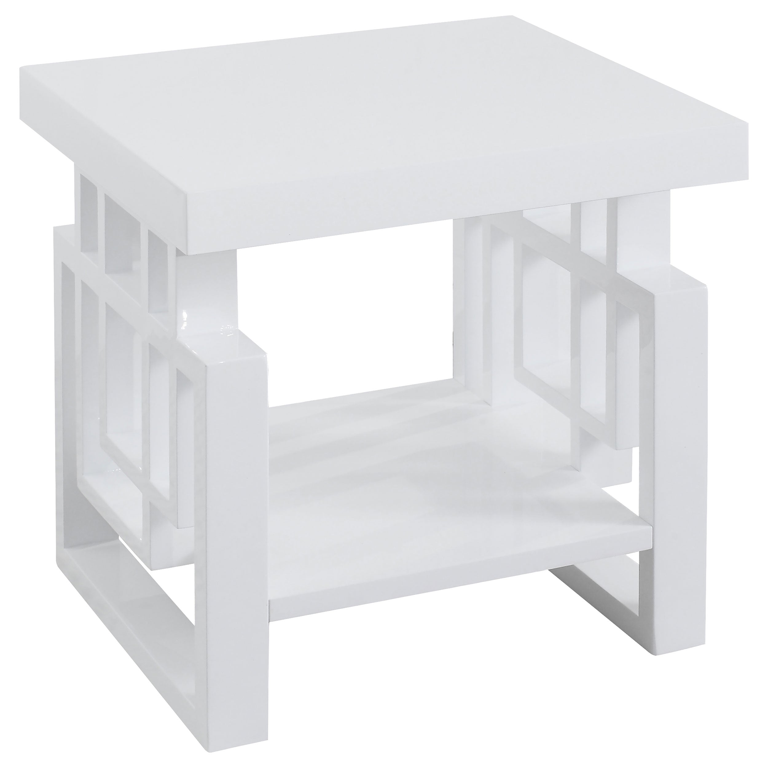 Schmitt  Coffee and End Table Set White High Gloss