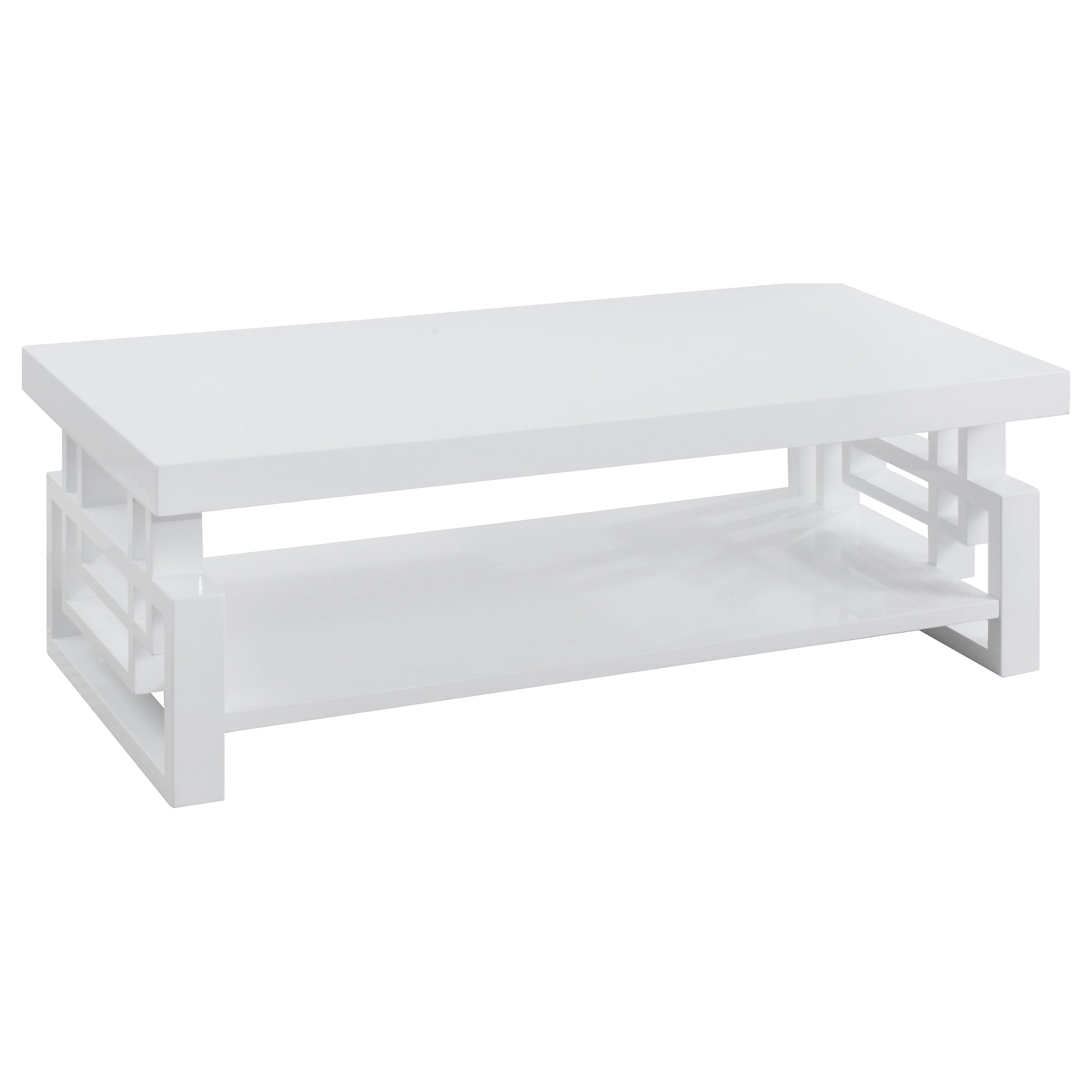Schmitt  Coffee and End Table Set White High Gloss