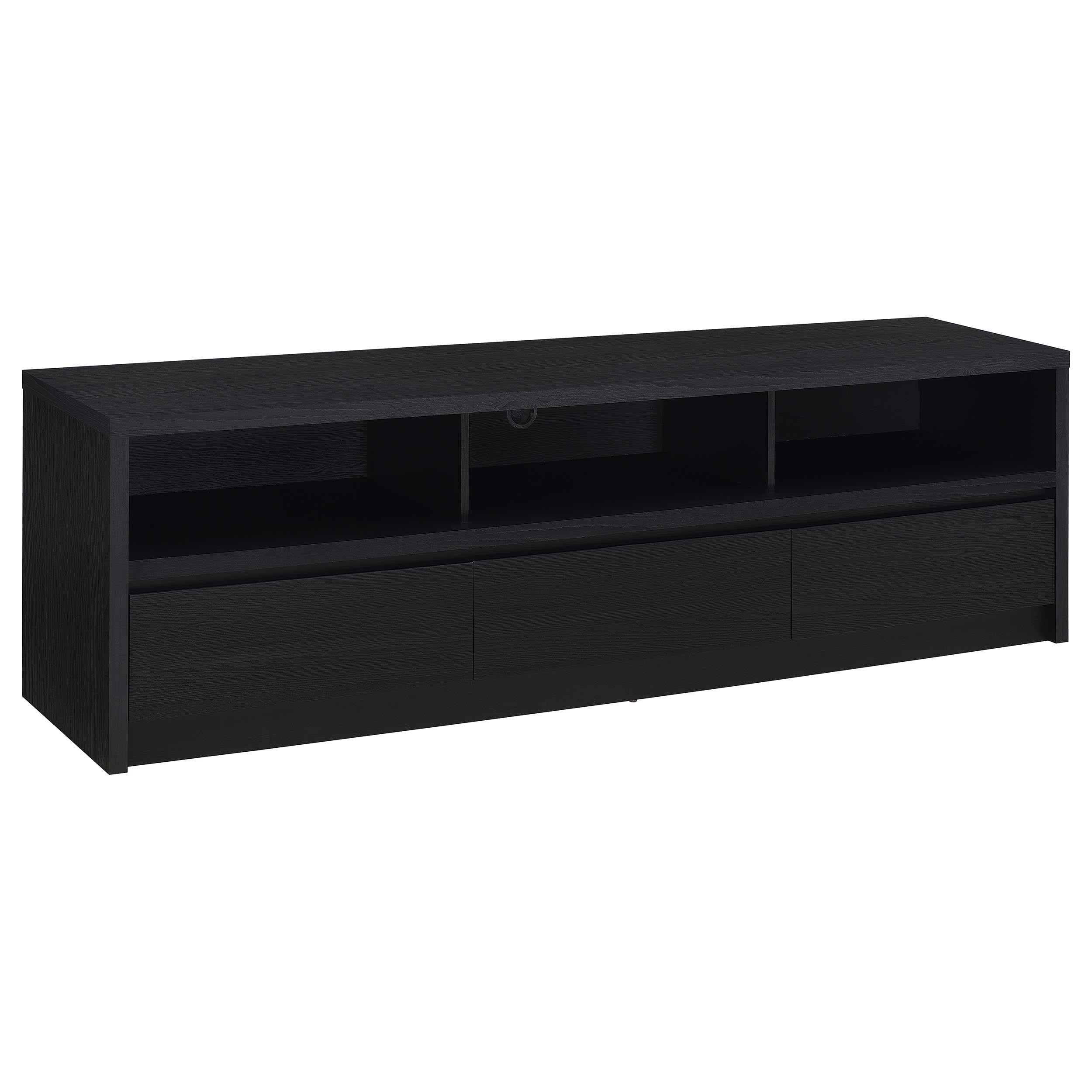 Rutland 59-inch 3-drawer TV Stand Media Console Black