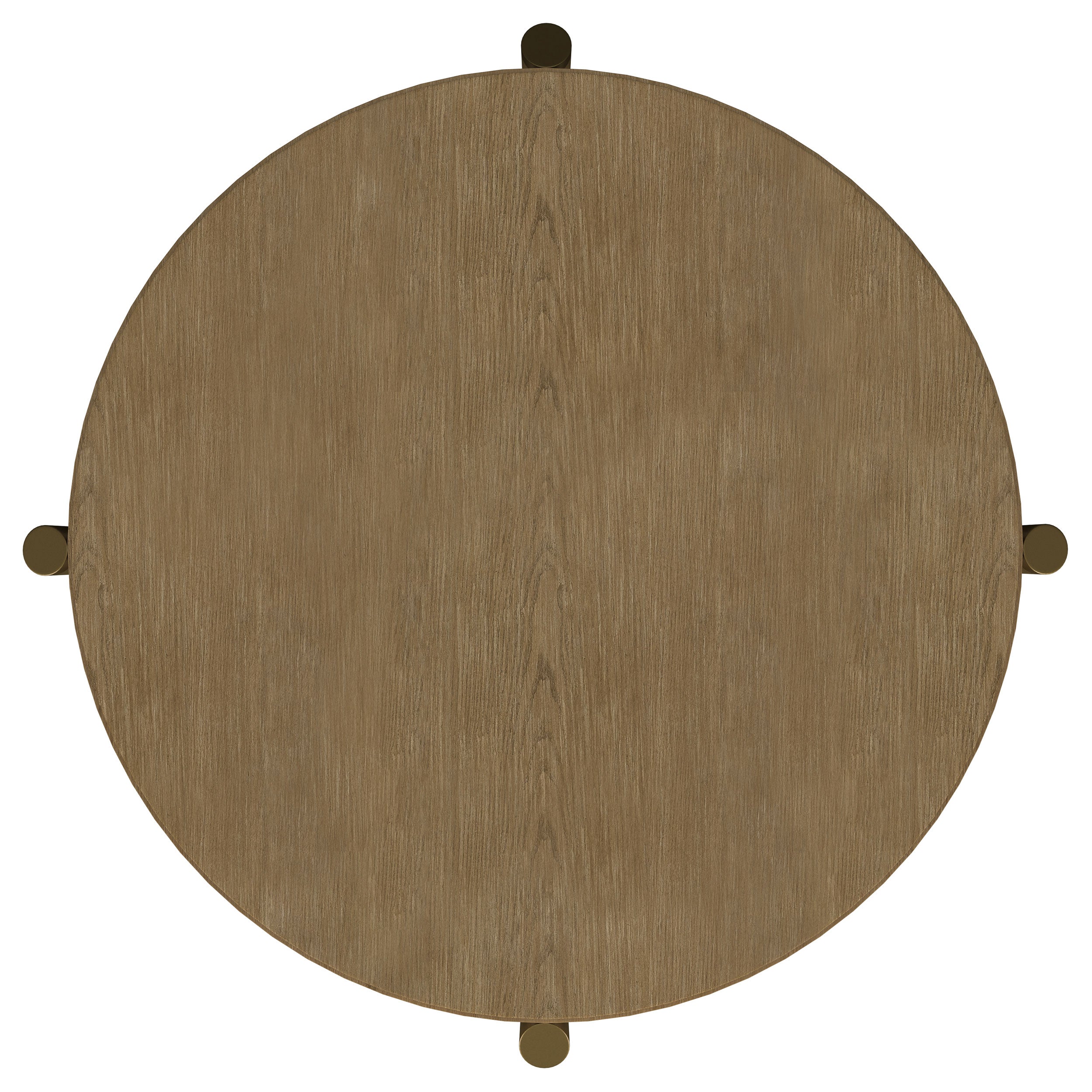 Arini Round End Side Table With Storage Shelf Black