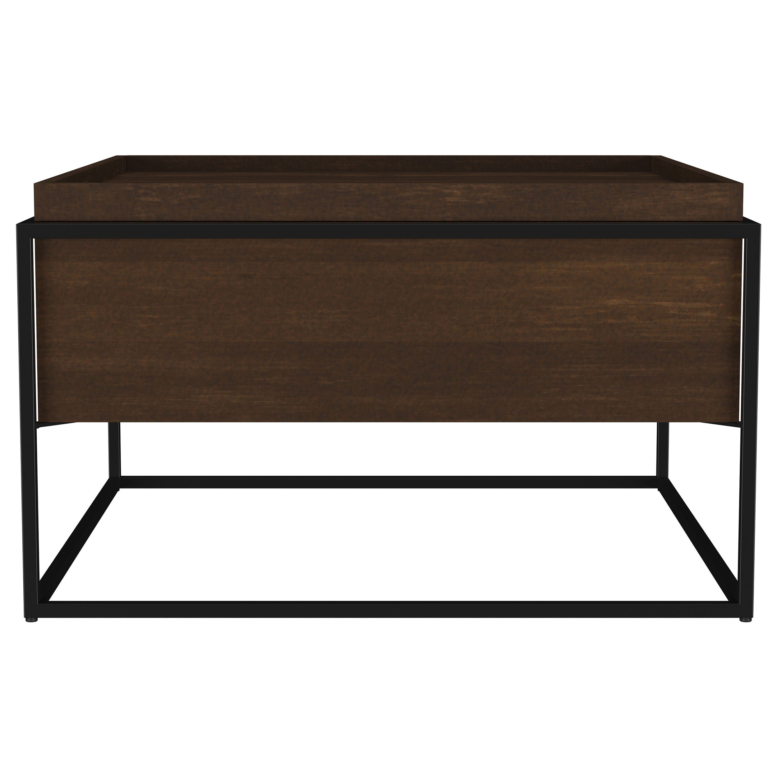 Fulton 30-inch Square Mango Wood Coffee Table Dark Brown