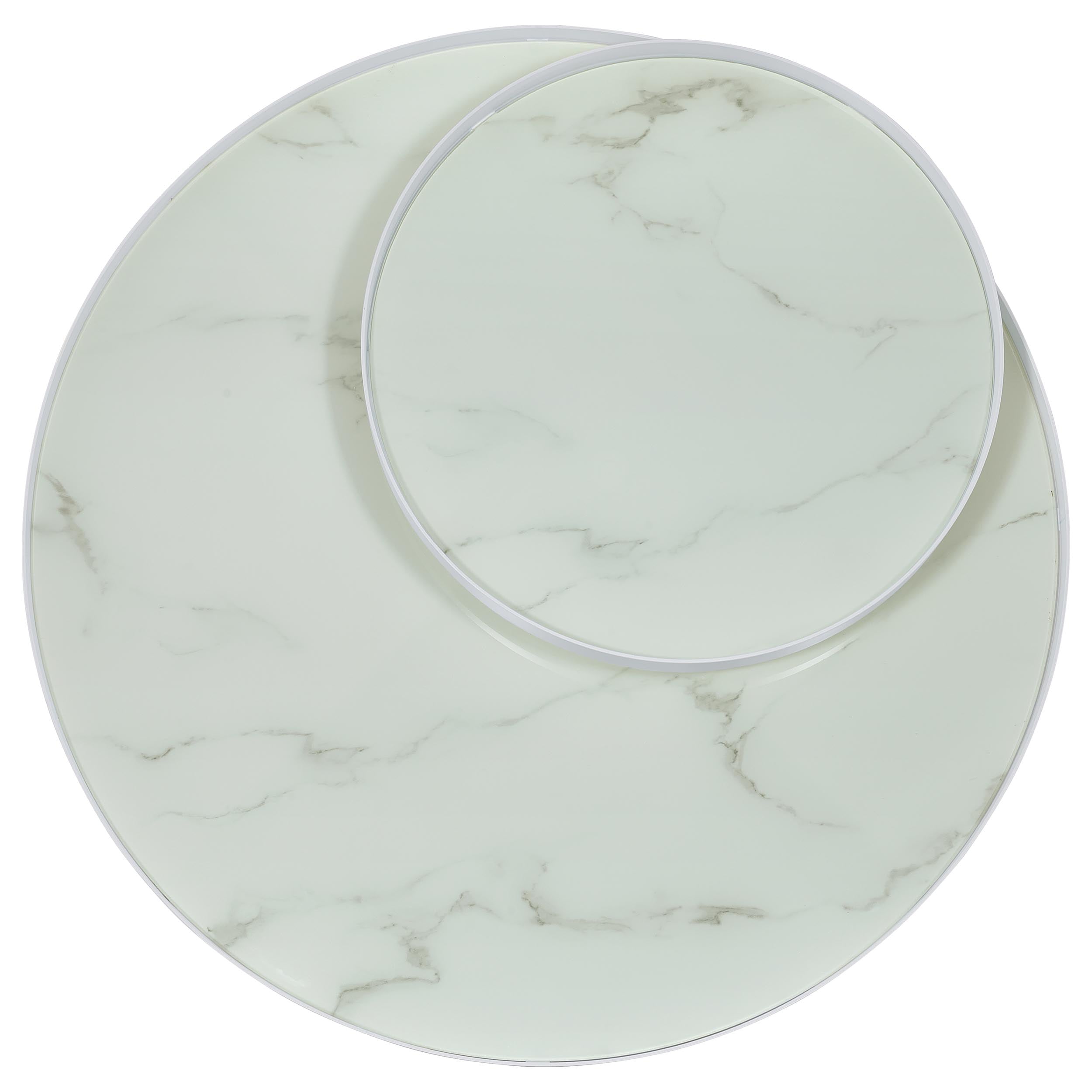 Briggs Round Coffee and End Table Set Black