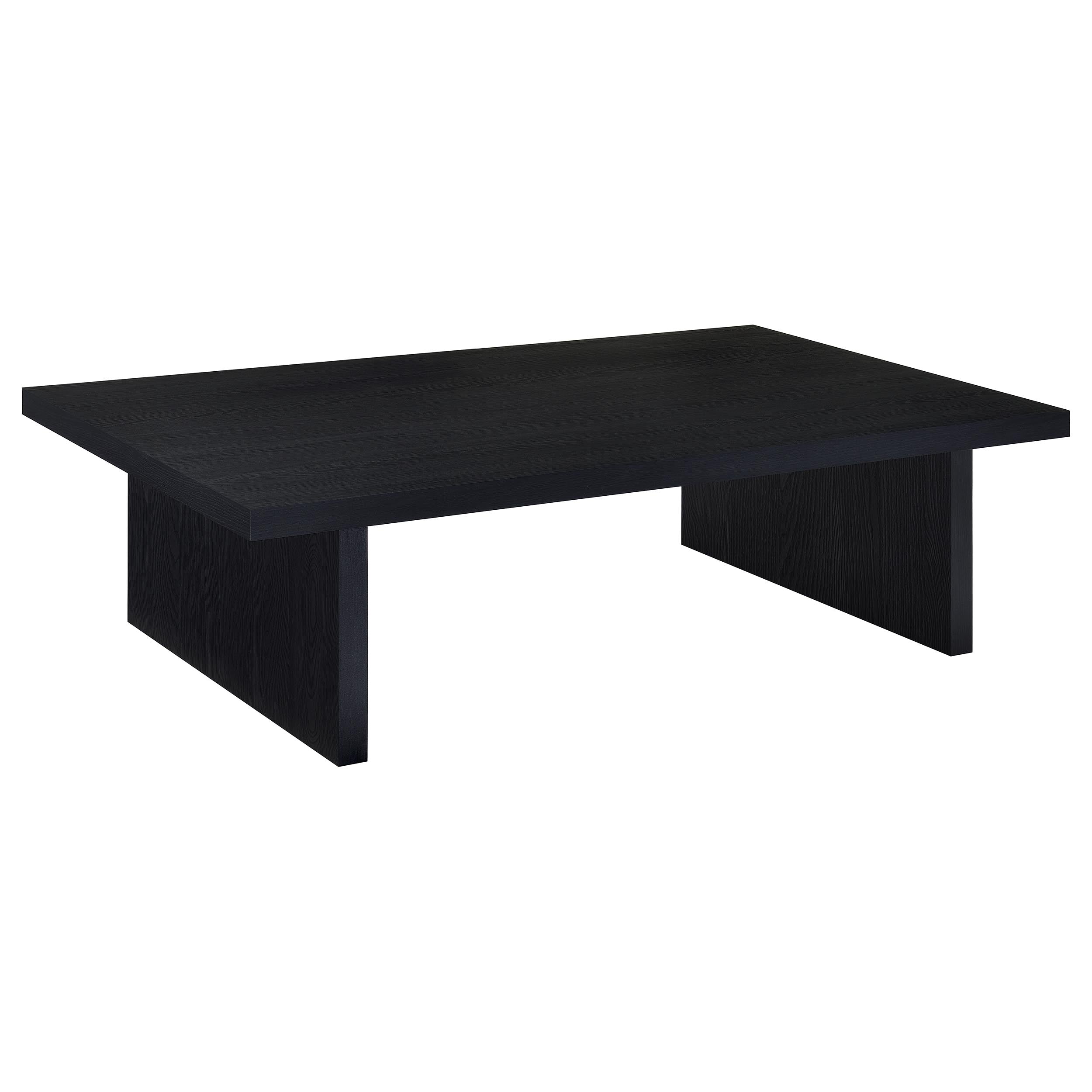 Max Rectangular Coffee and End Table Set Black