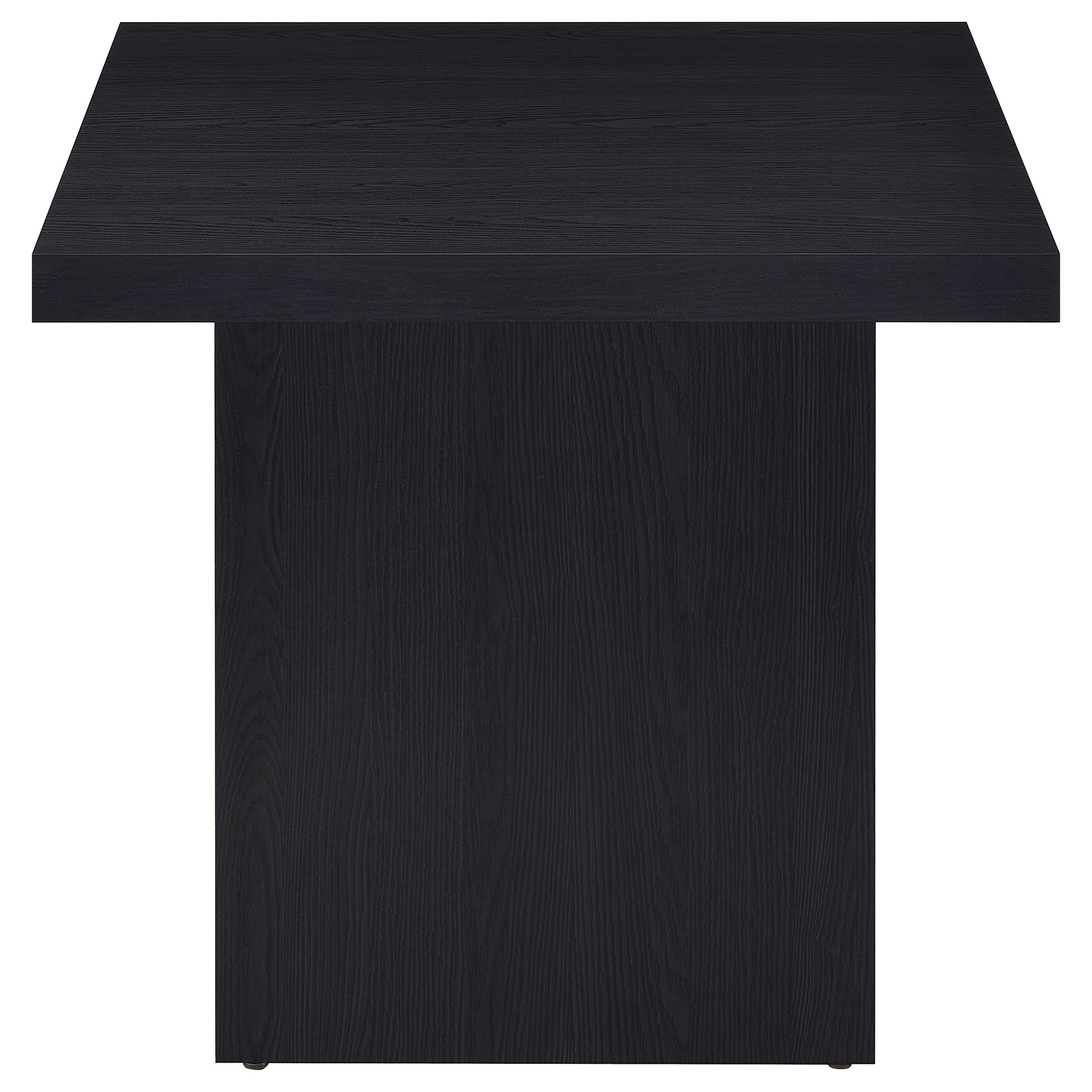 Max Rectangular Coffee and End Table Set Black