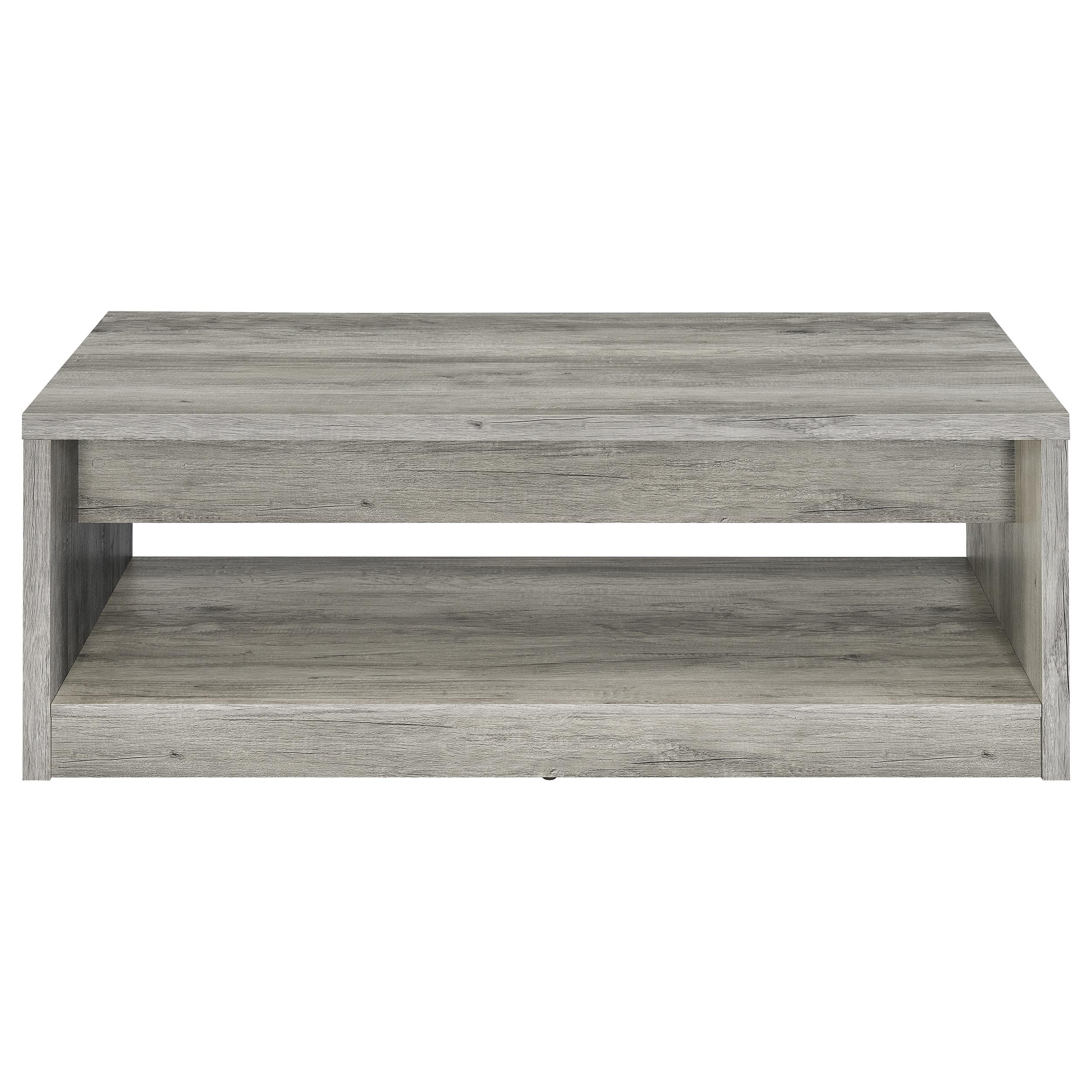 Felix 2-drawer Engineered Wood Coffee Table Grey Driftwood