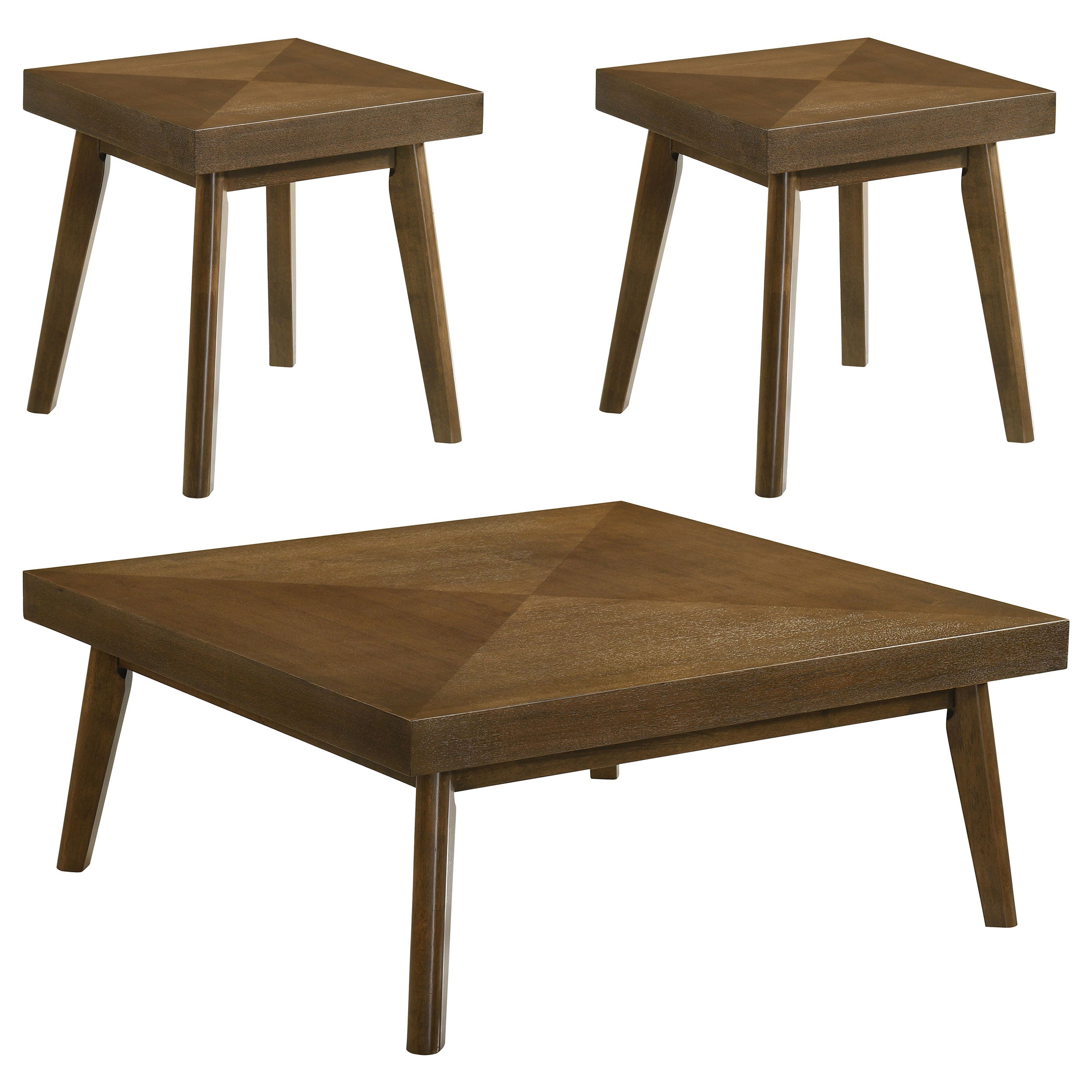 Westerly Square Coffee and End Table Set Walnut