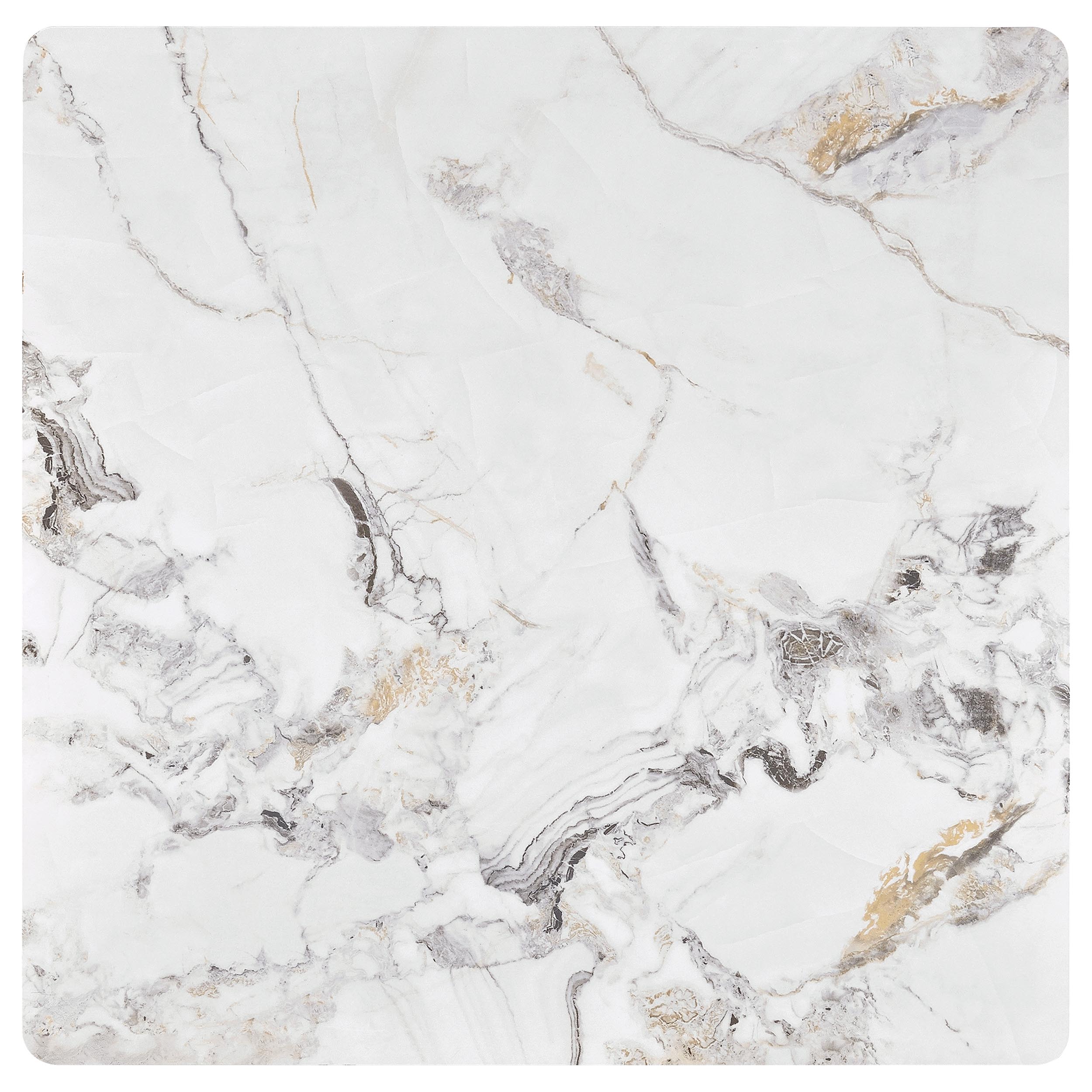 Carvell Square Coffee and End Table Set Mirage White