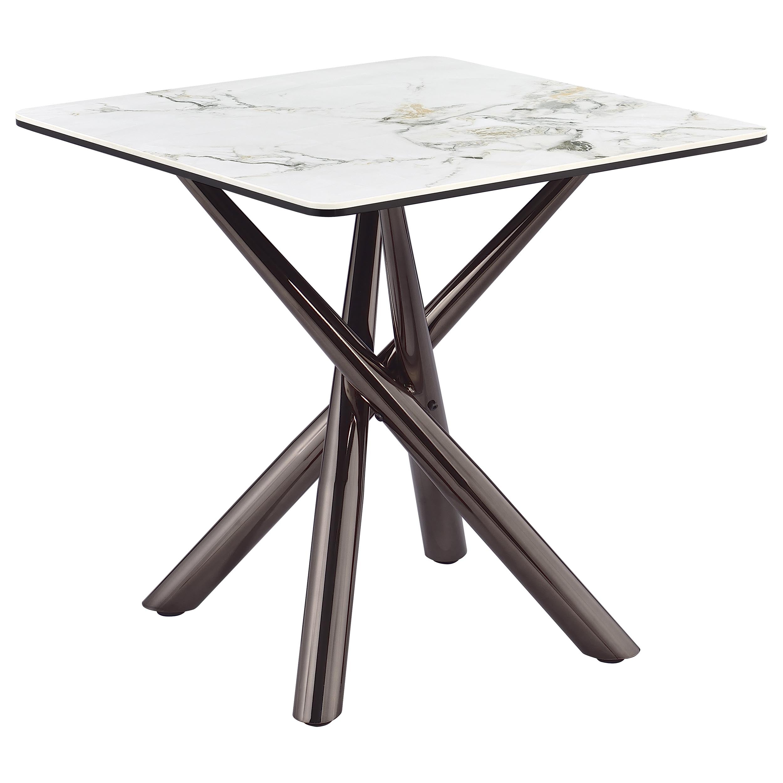 Carvell Square Coffee and End Table Set Mirage White