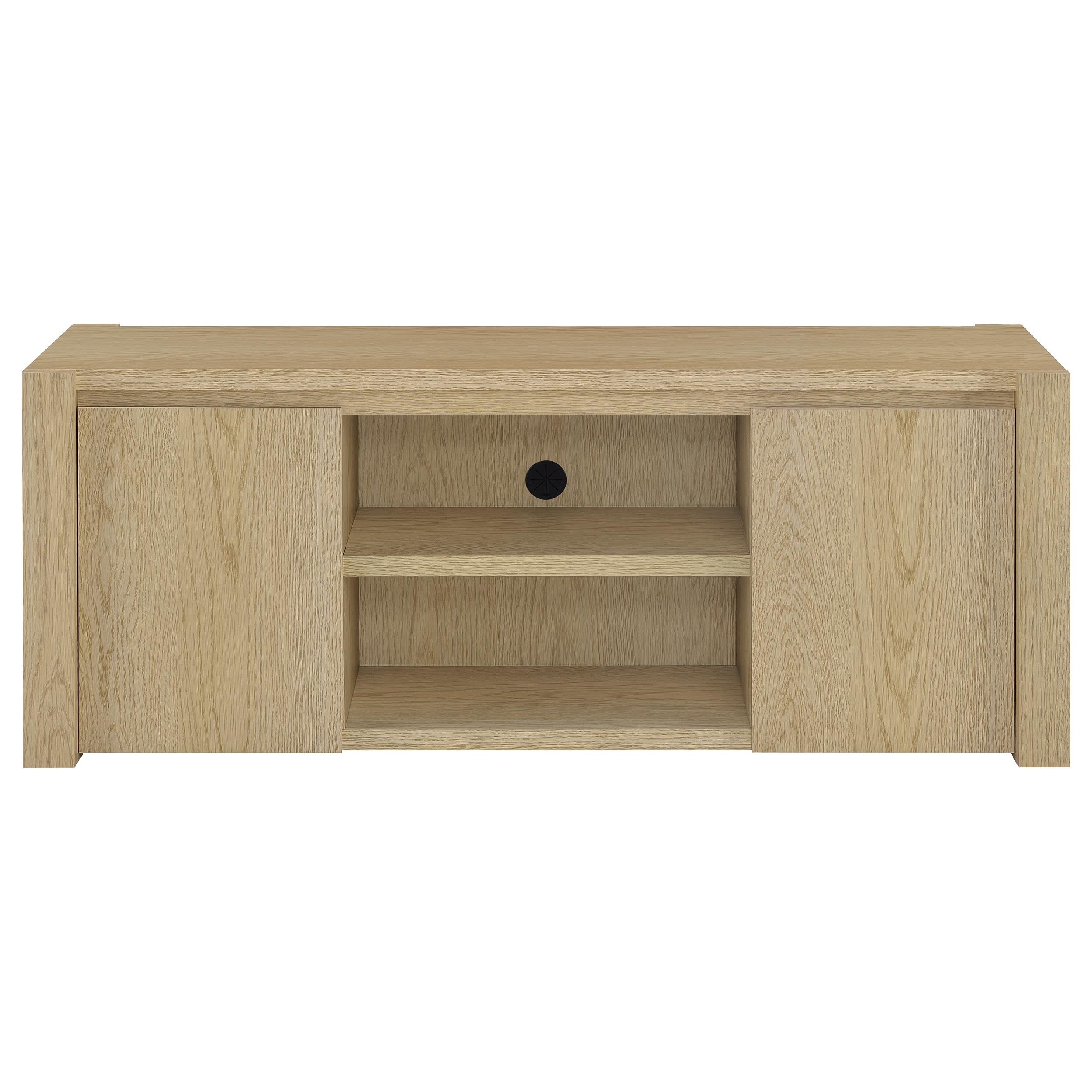 Laurelton 60-inch 2-door TV Stand Media Console Light Oak