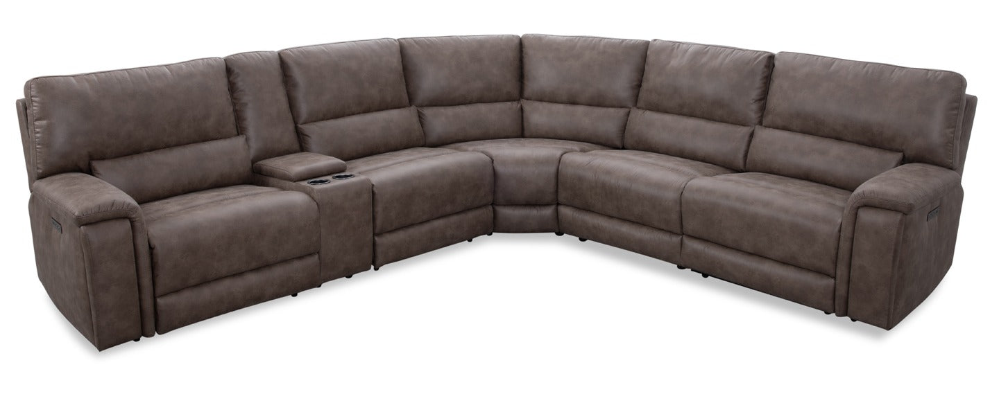 Cowboy Tumbleweed Reclining Sectional with Adjustable Headrest