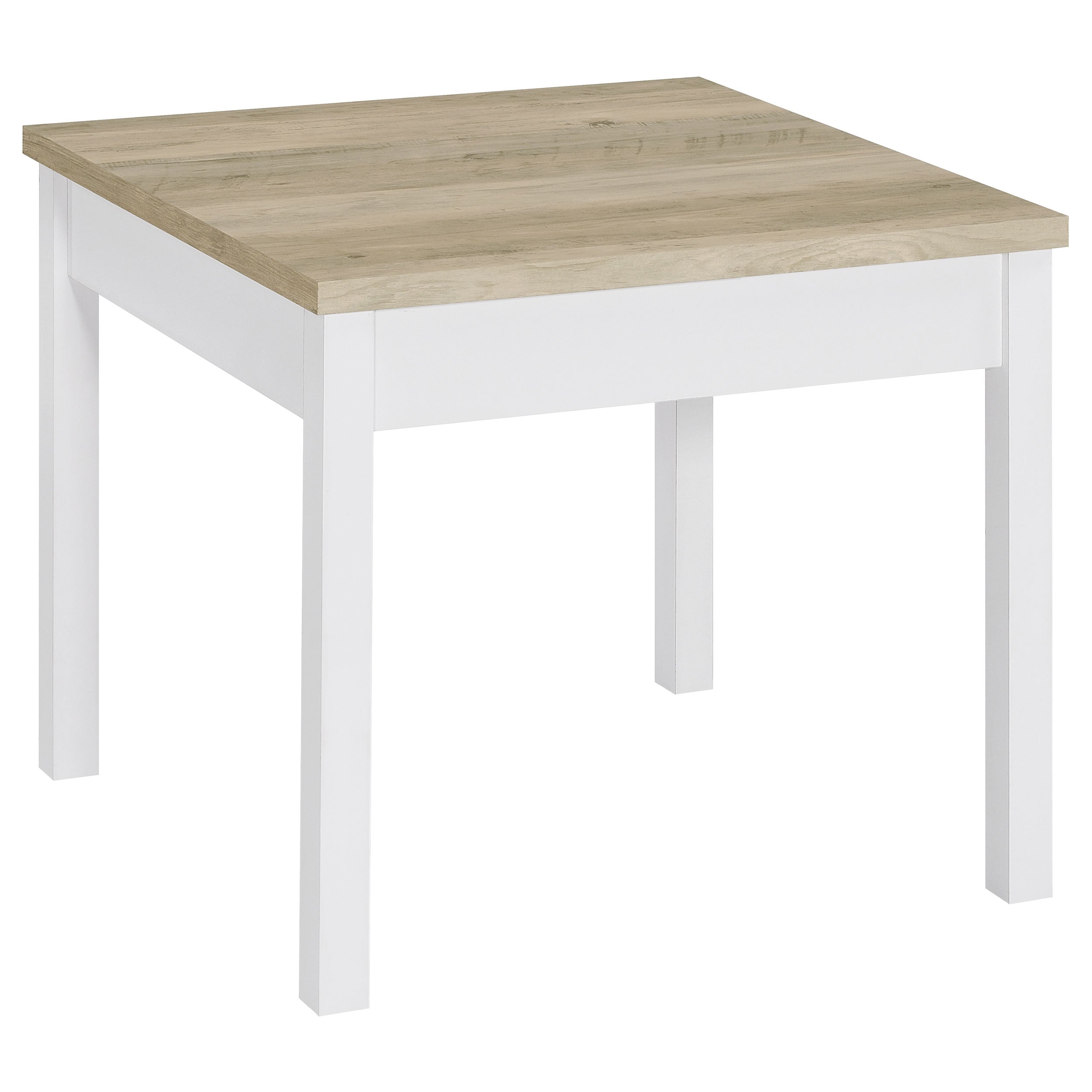 Stacie Coffee Table Set Distressed Pine and White