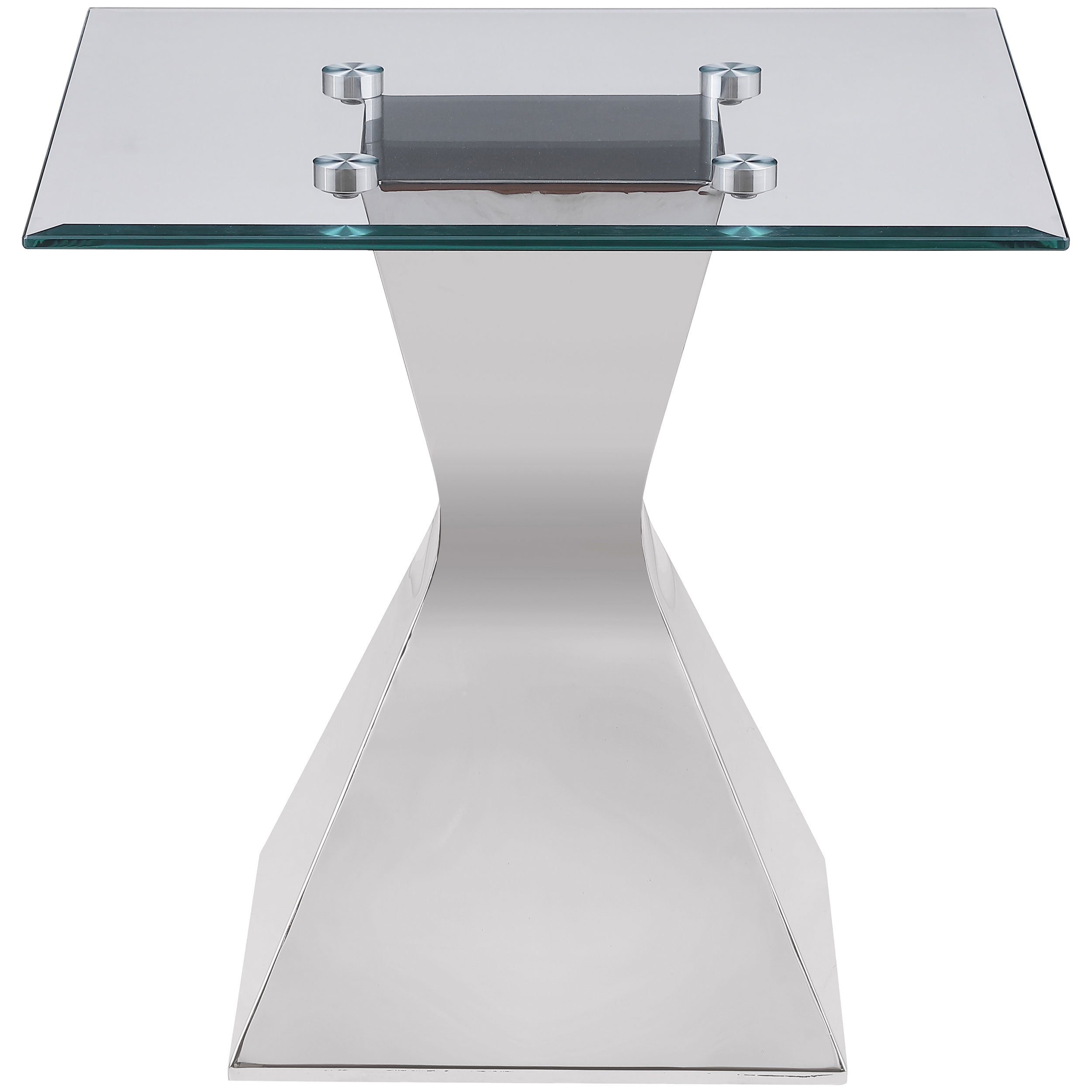 Jenny Rectangular Coffee and End Table Set Chrome