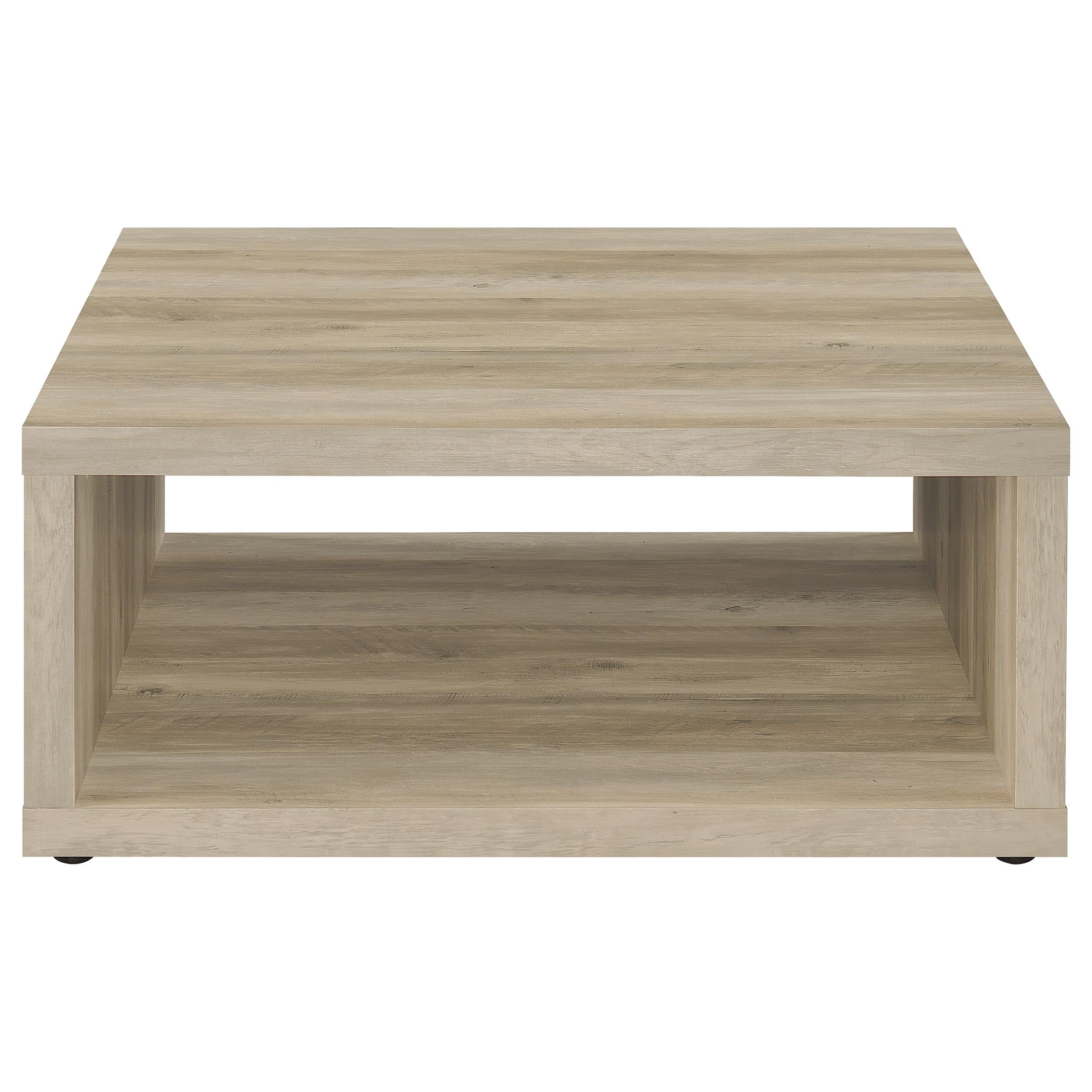 Frisco Square Engineered Wood Coffee Table Dark Pine