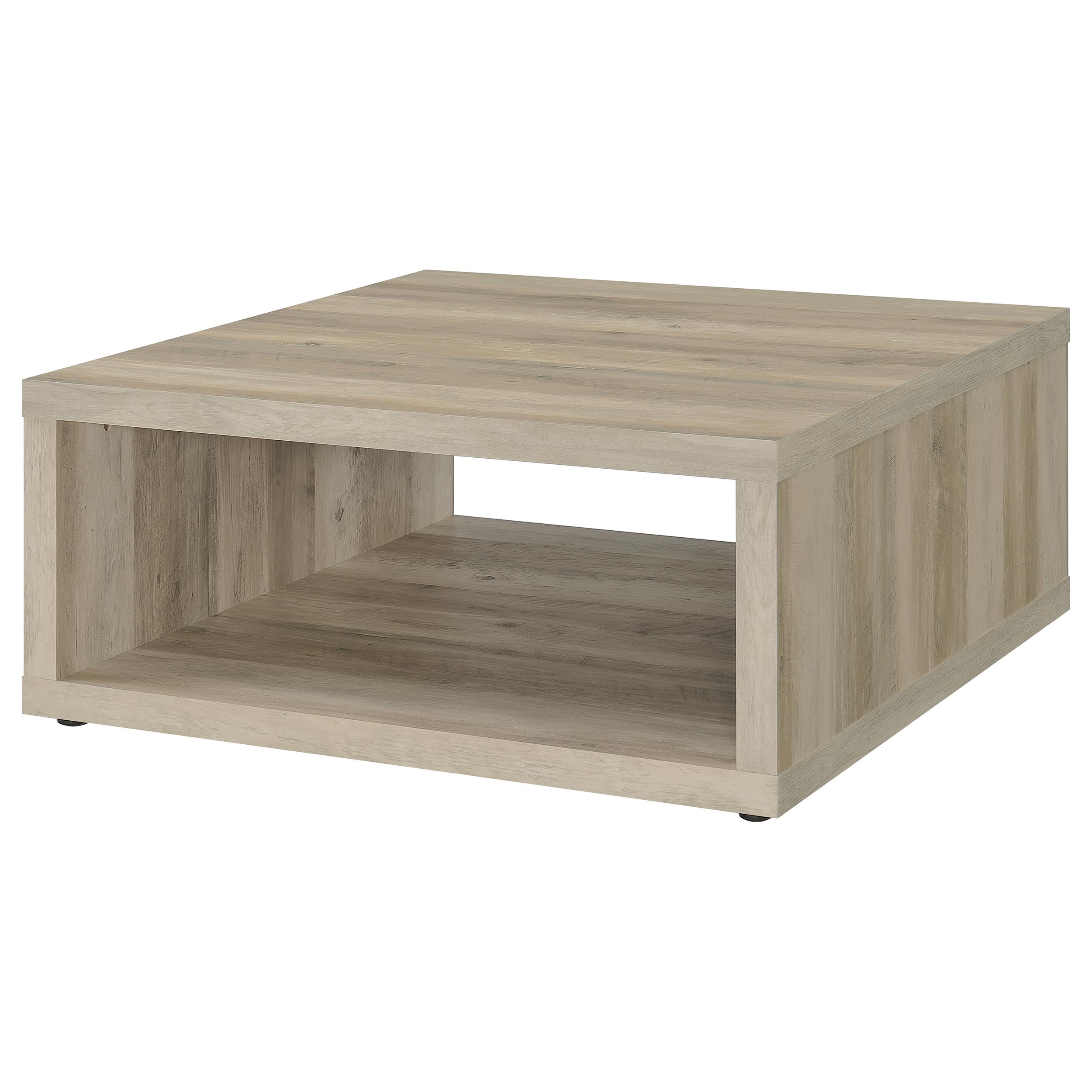 Frisco Square Engineered Wood Coffee Table Dark Pine