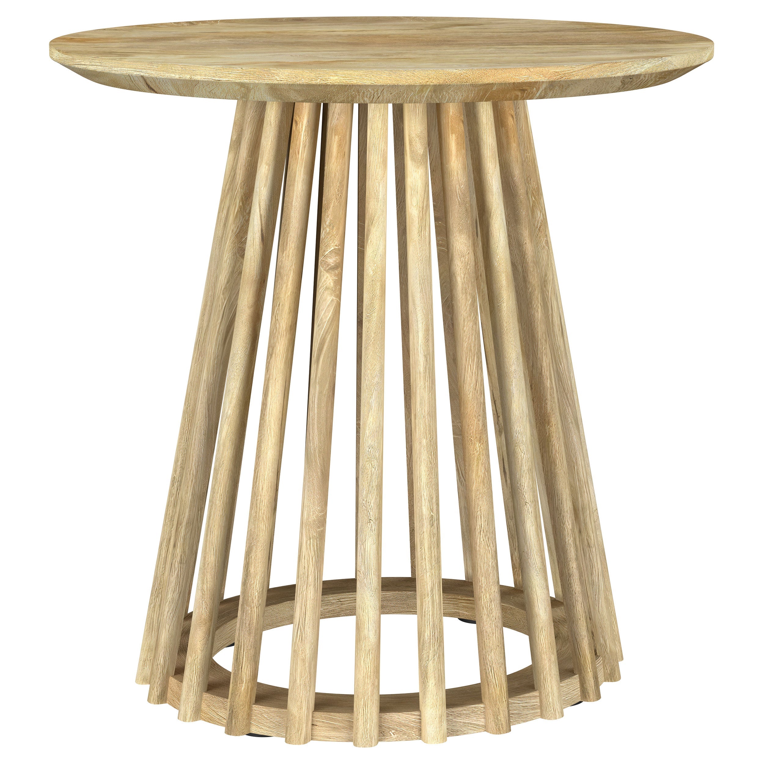 Touhy Round Coffee and End Table Set Natural Mango