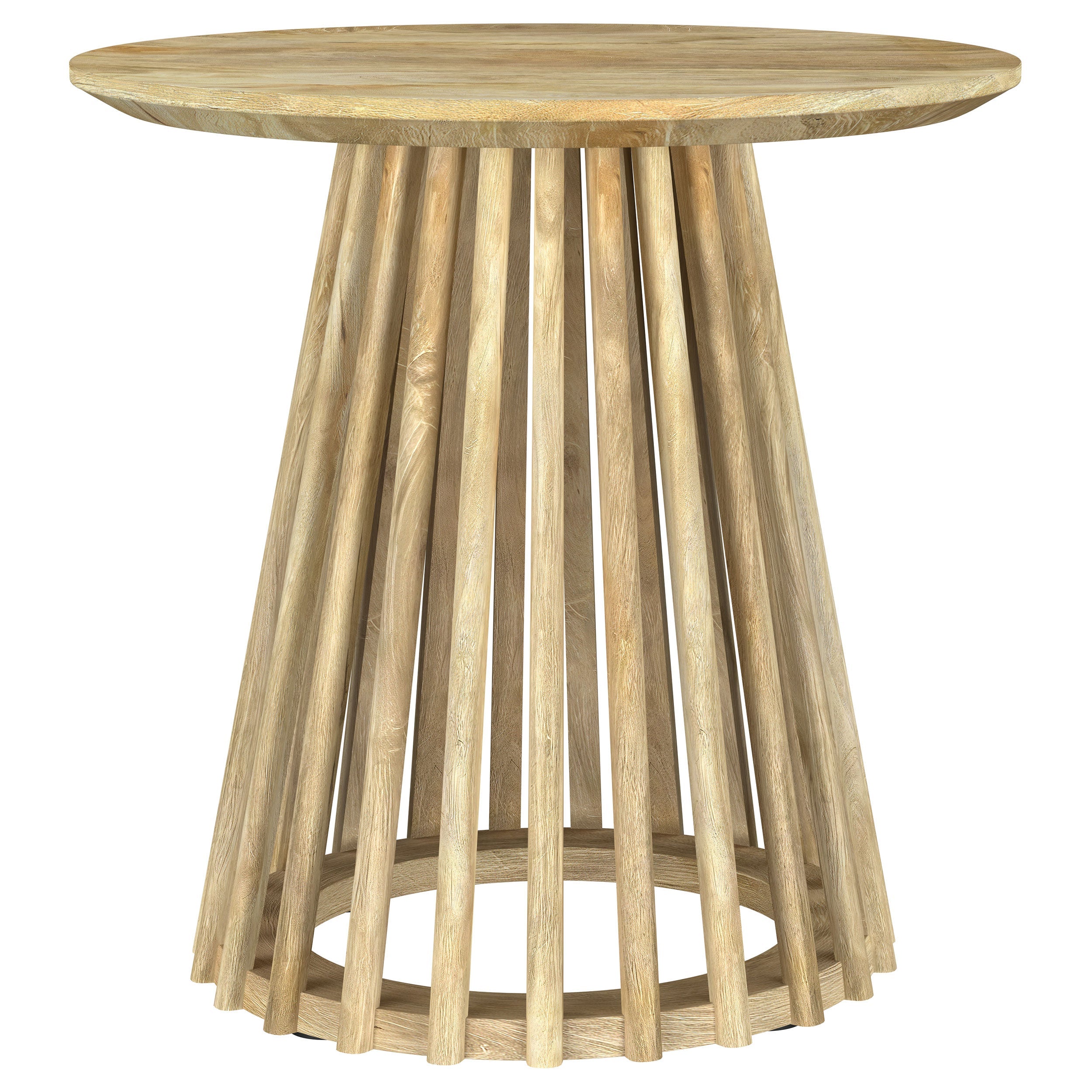 Touhy Round Coffee and End Table Set Natural Mango