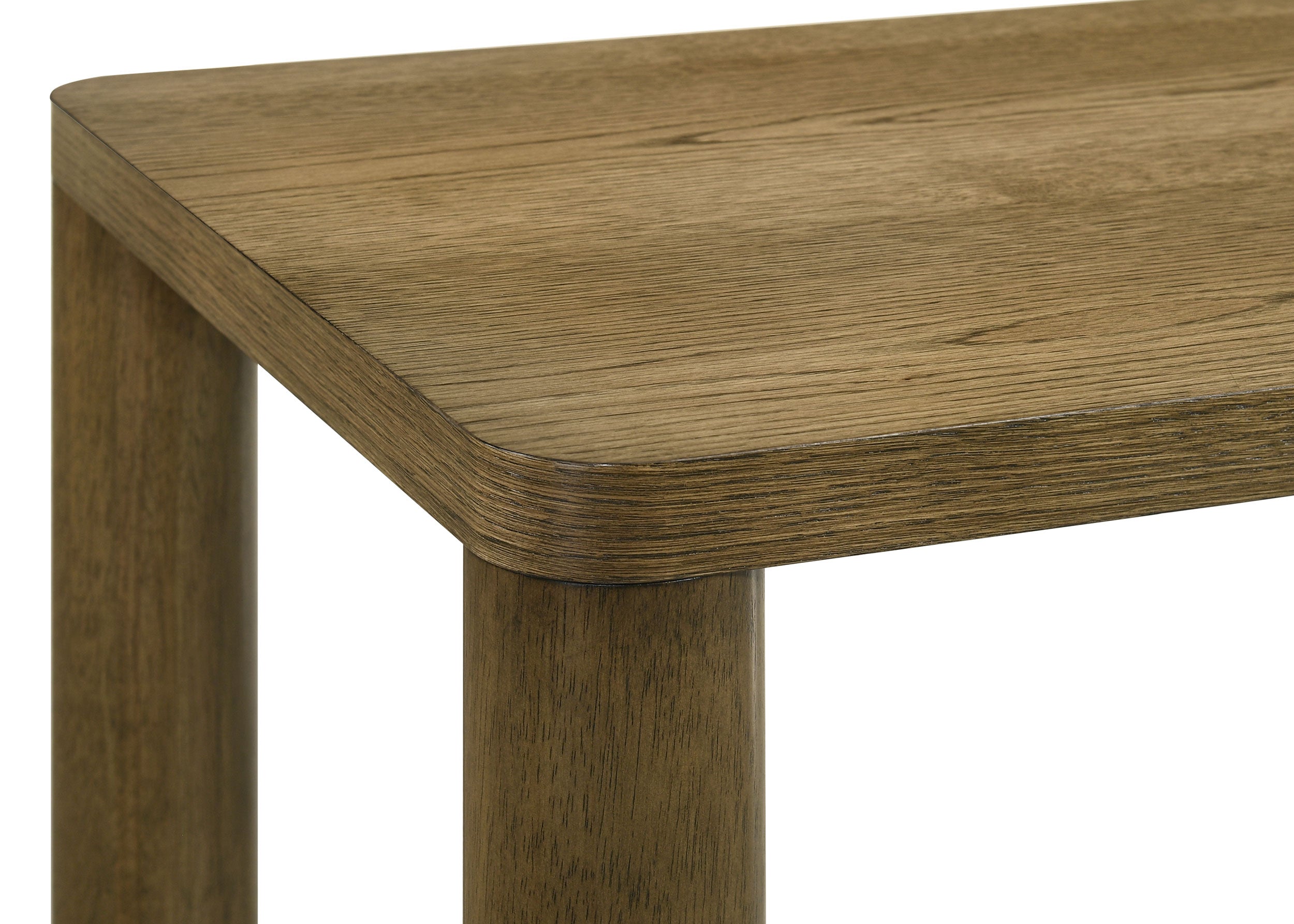 Castlewood Engineered Wood Accent Side End Table Brown Oak
