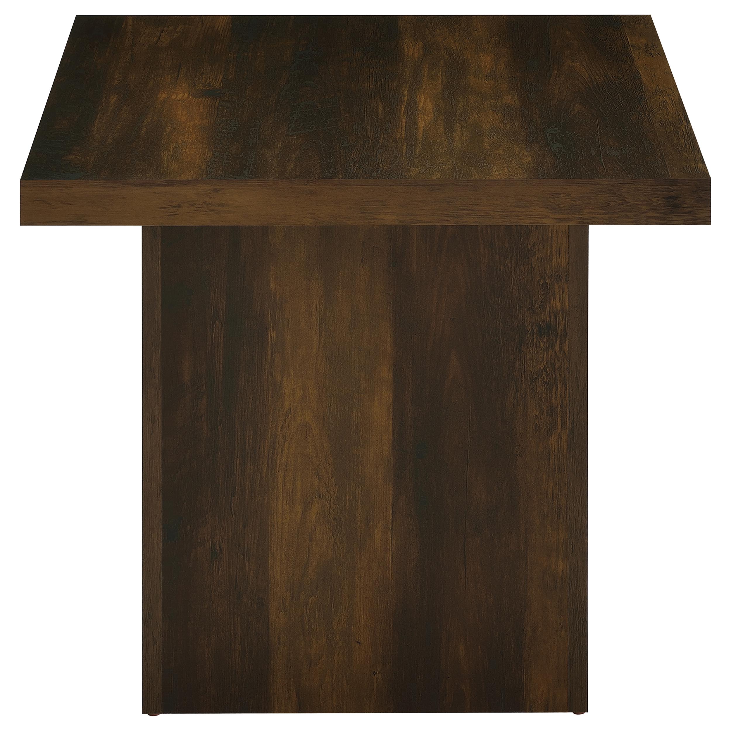 Devar Square Coffee and End Table Set Dark Pine