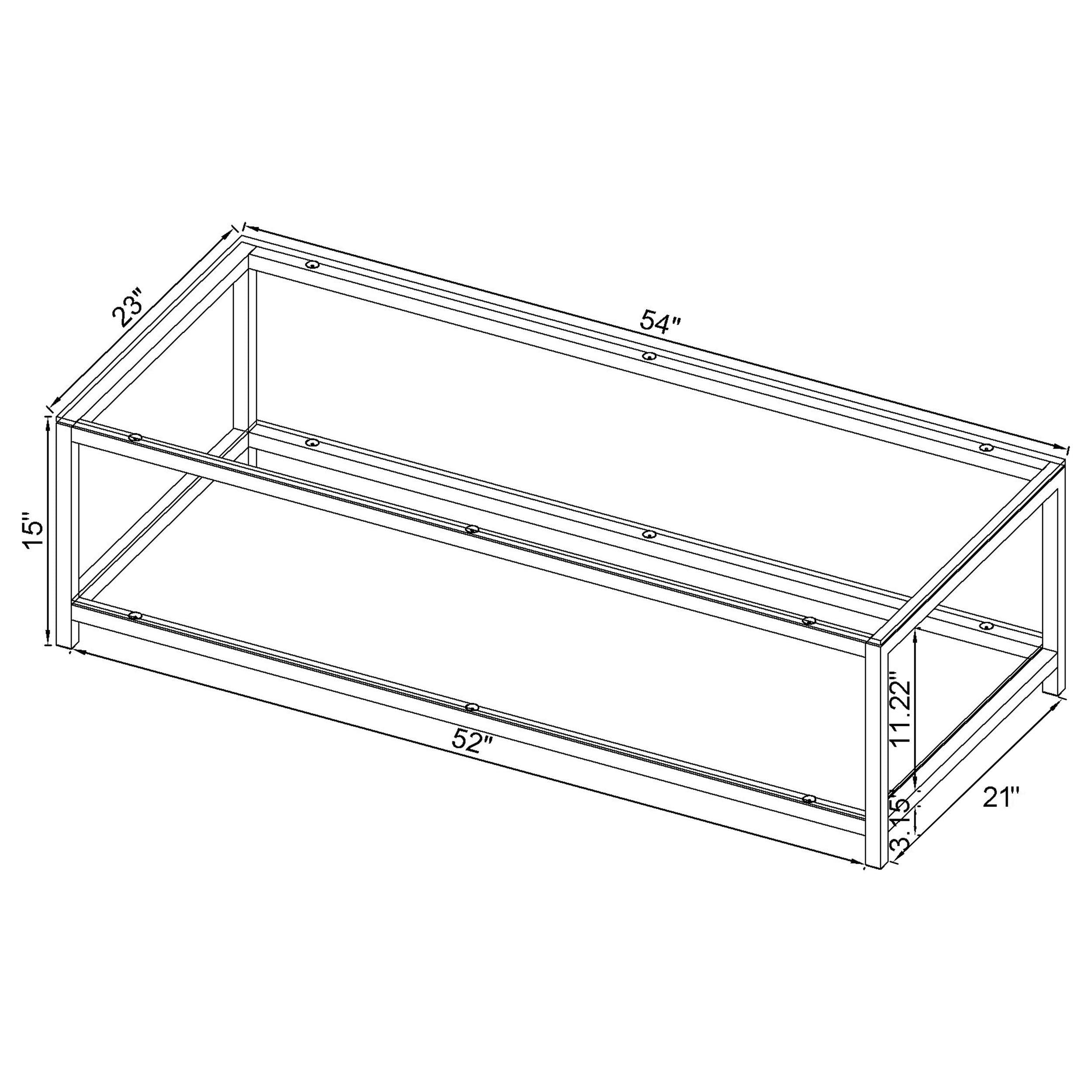 Trini Coffee and End Table Set Black Nickel