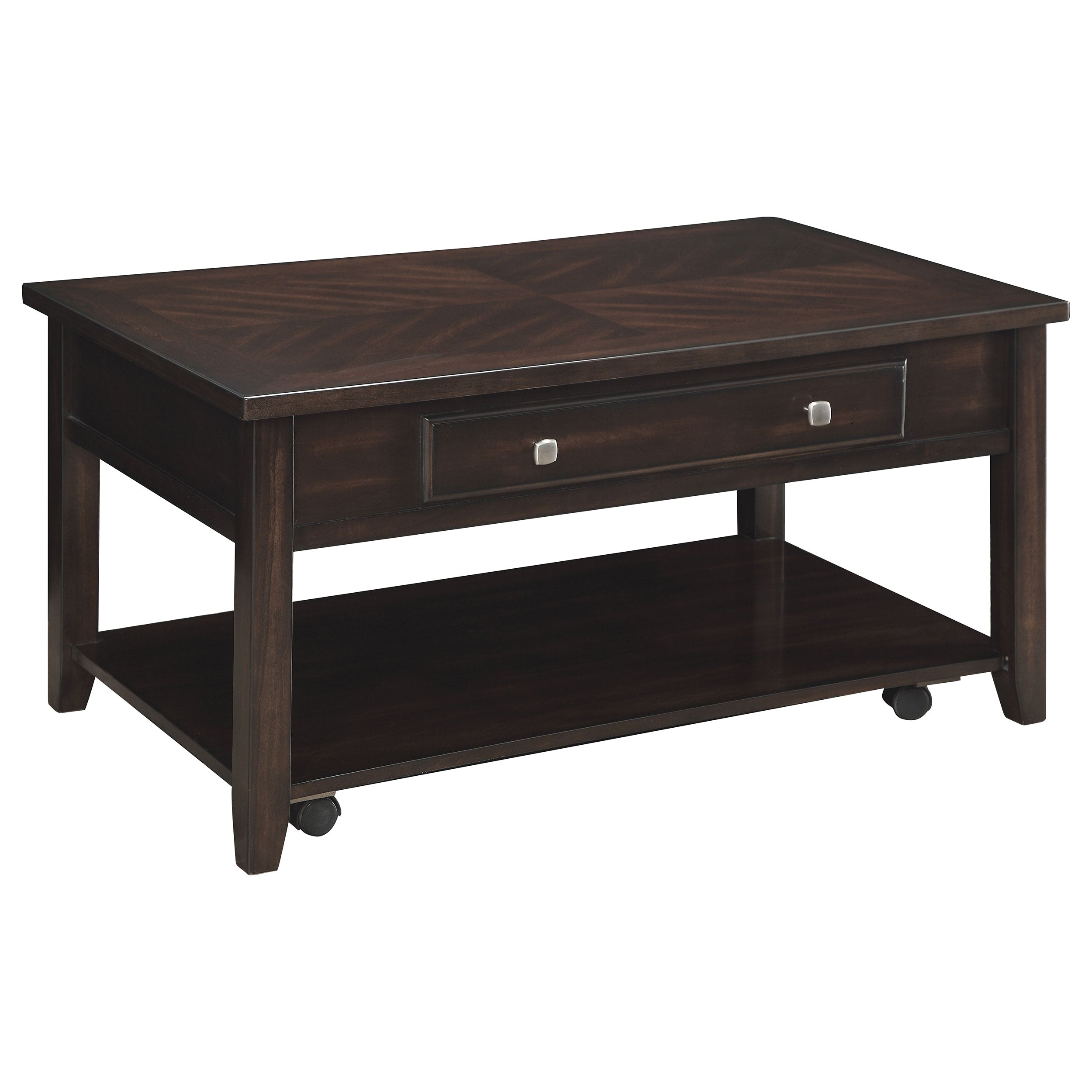Bradford Lift Top Coffee and End Table Set Walnut