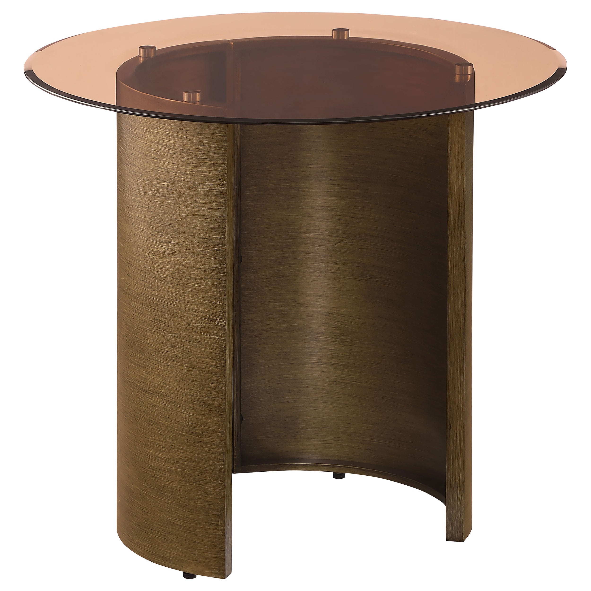 Morena Coffee and End Table Set Brushed Bronze