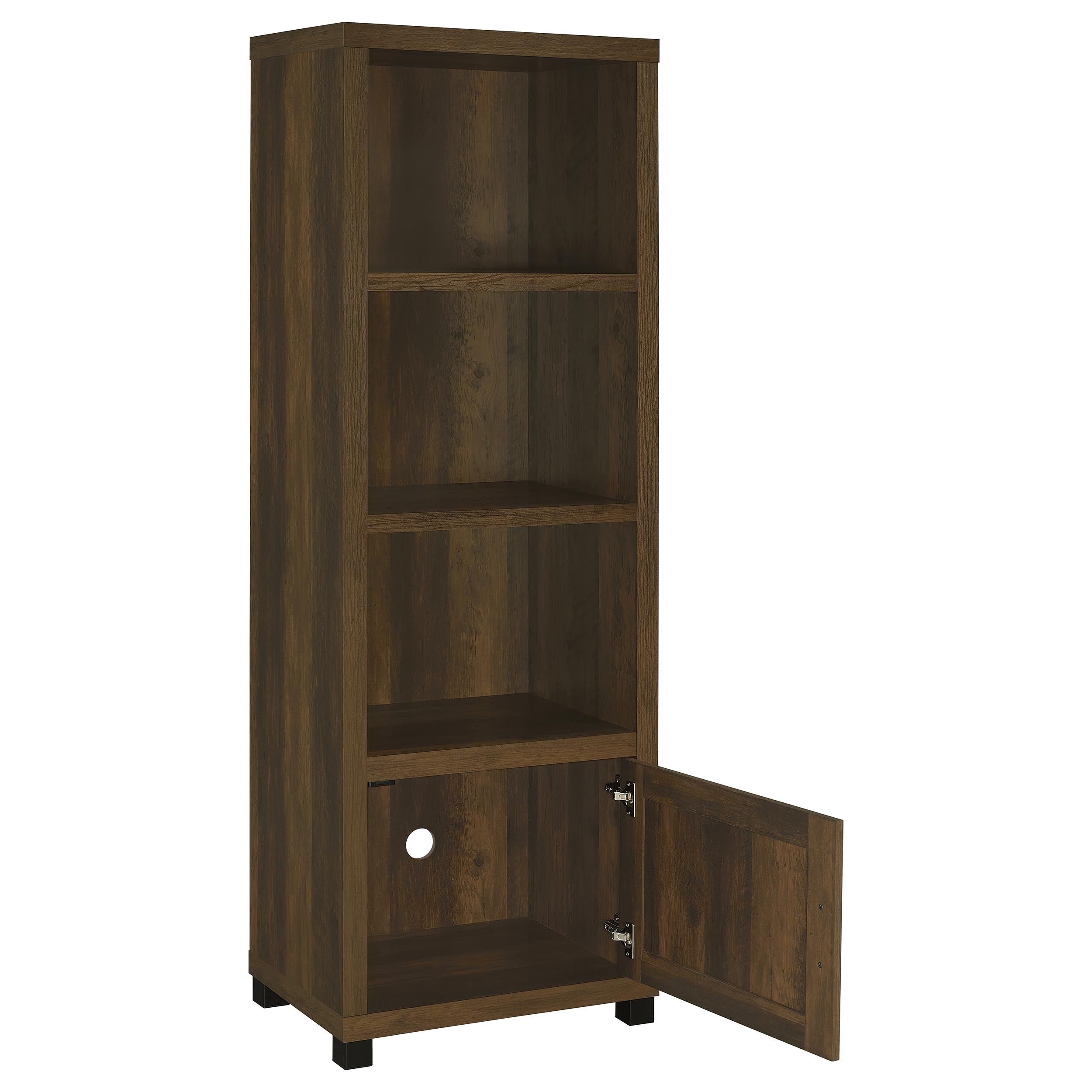 Sachin 79-inch TV Entertainment Center Antique Pine