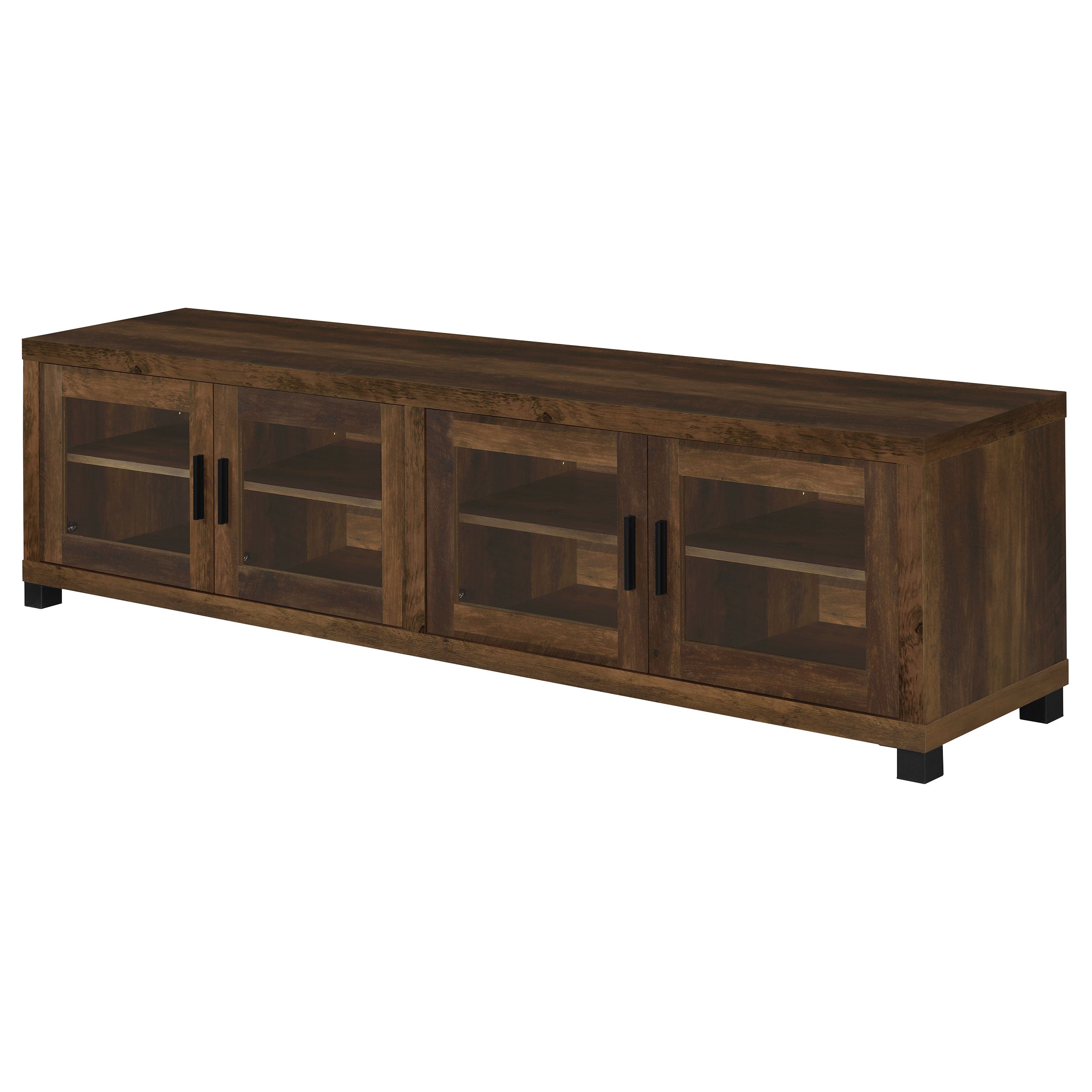 Sachin 79-inch TV Entertainment Center Antique Pine