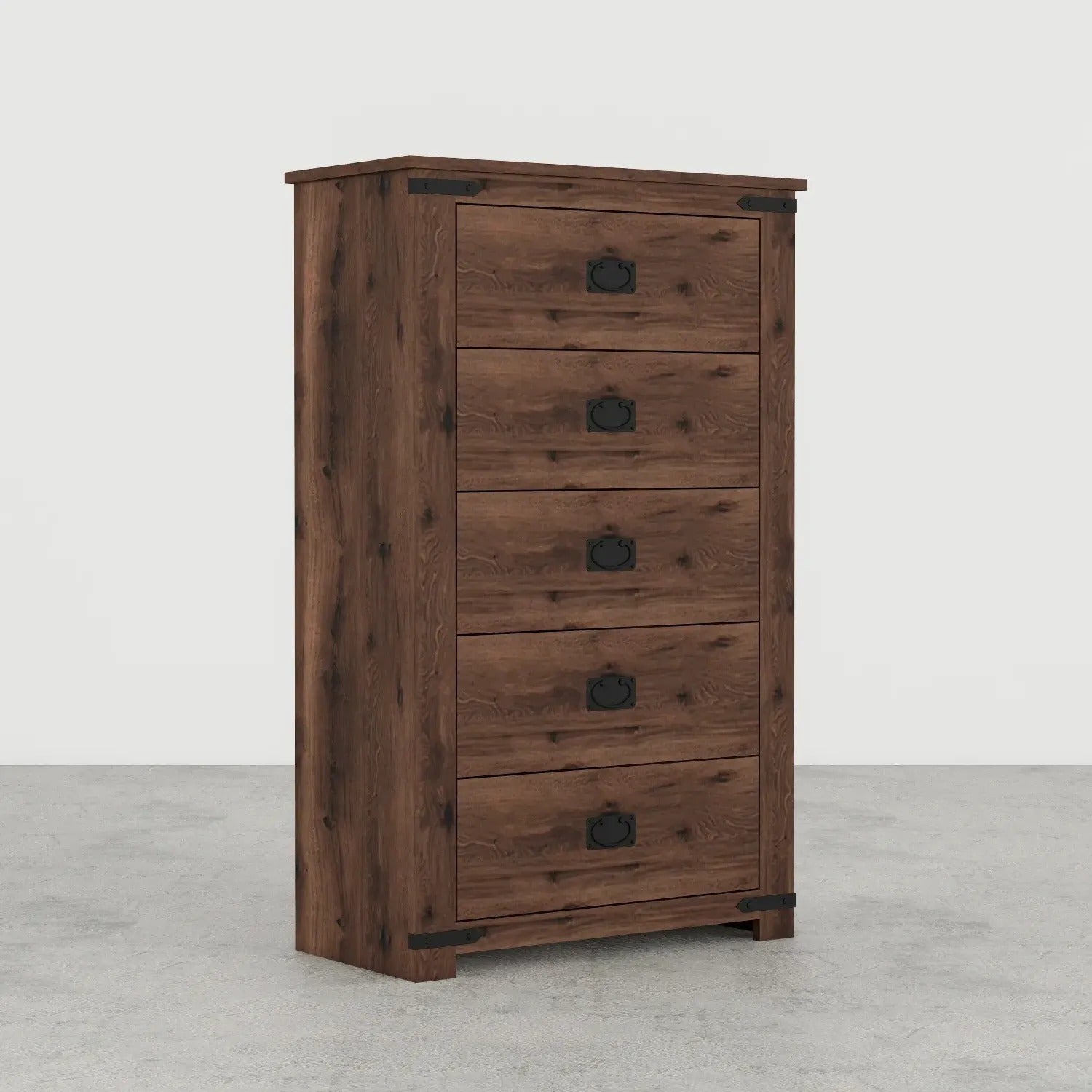 5-Drawer Chest of Drawers, Aspen Oak