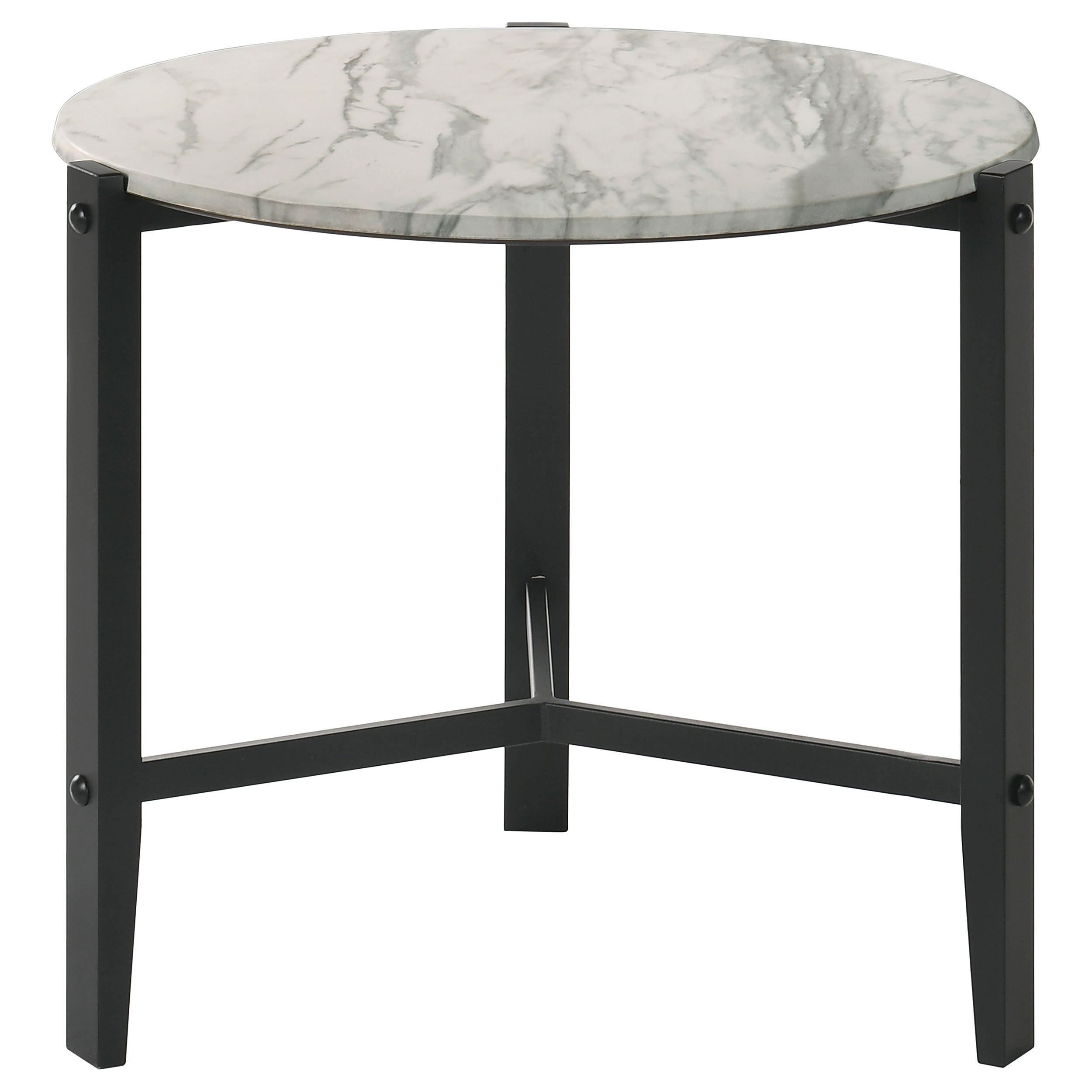 Tandi Faux Marble Coffee and End Table Set White