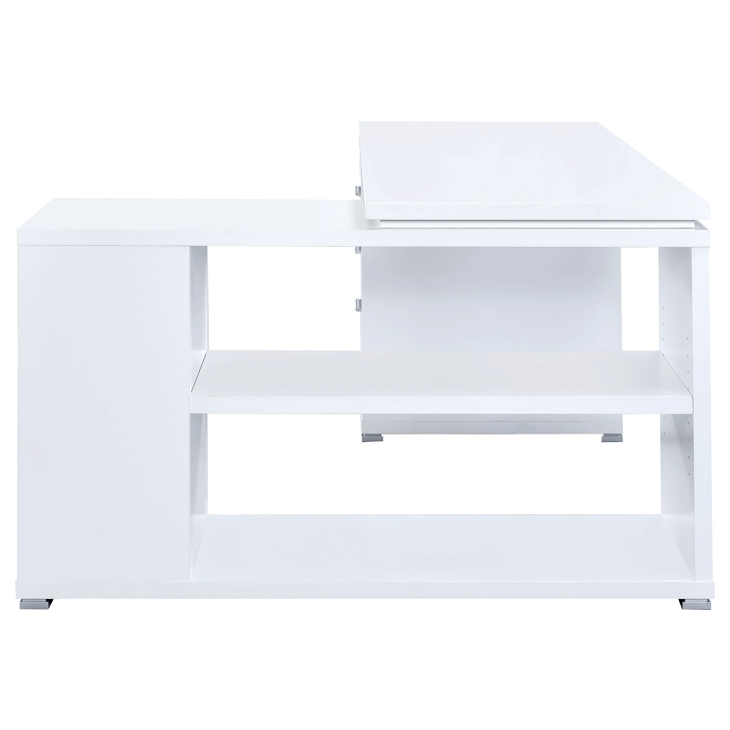 Yvette 60-inch 3-drawer L-Shape Computer Desk Cappuccino