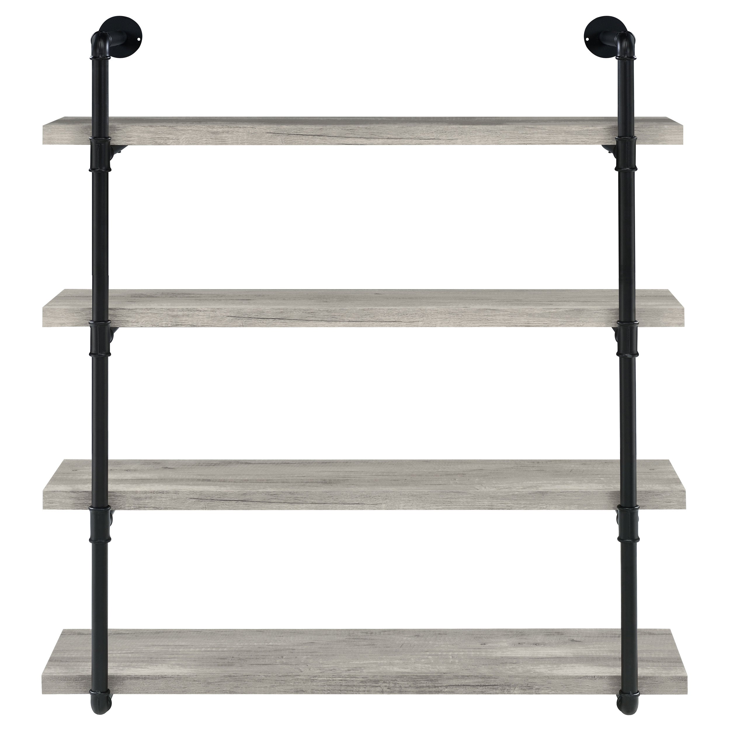 Elmcrest 24-inch 4-shelf Wall Bookshelf Grey Driftwood