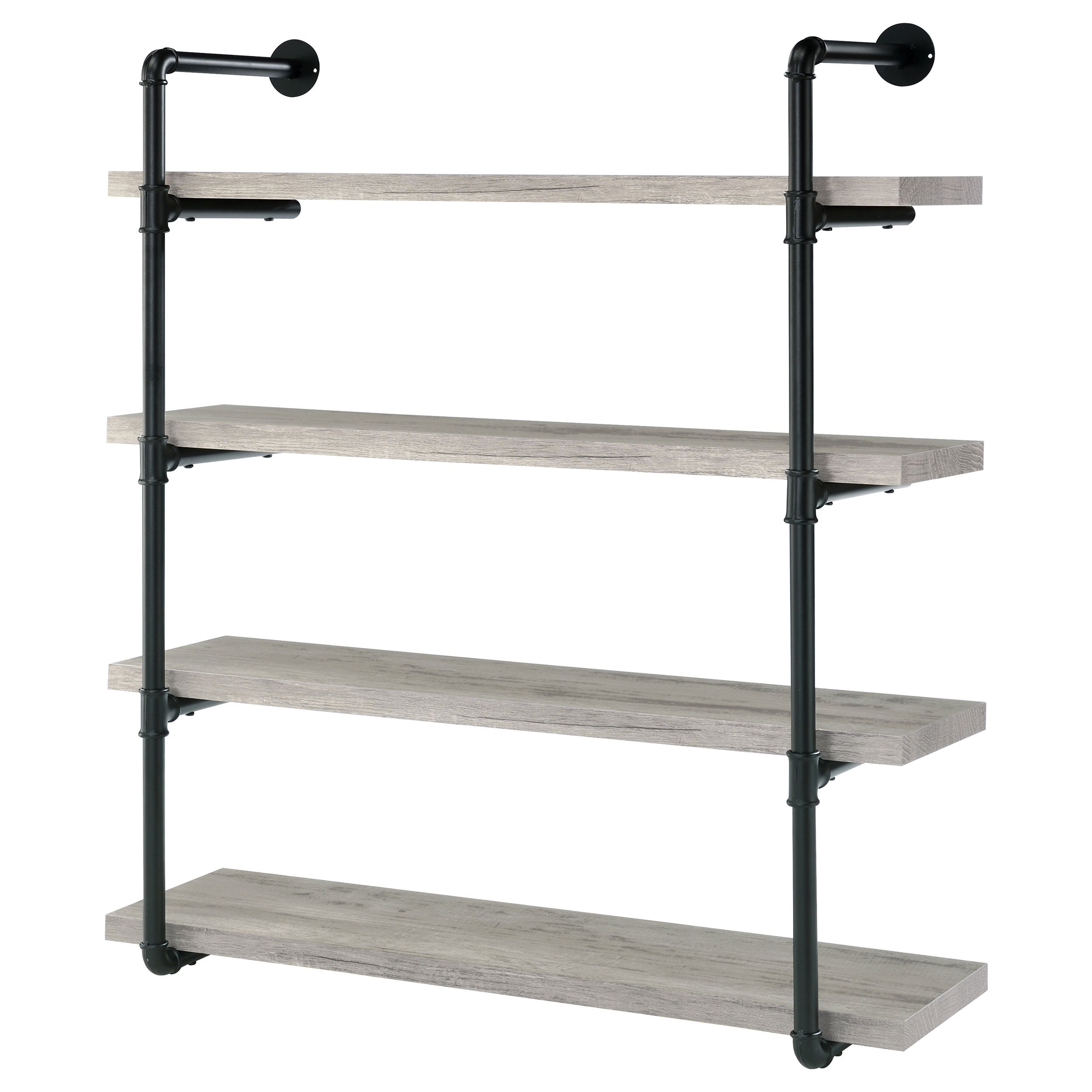 Elmcrest 24-inch 4-shelf Wall Bookshelf Grey Driftwood