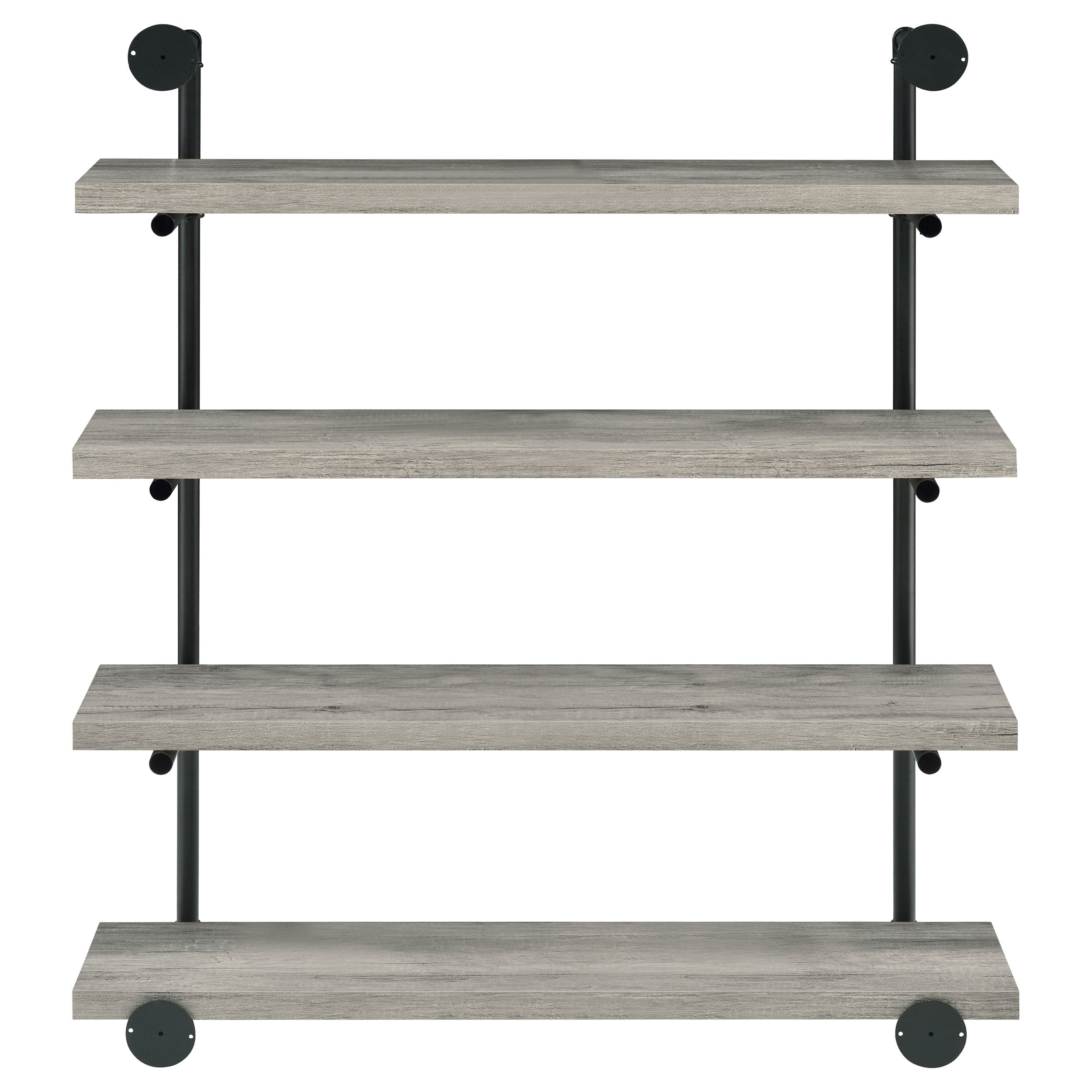 Elmcrest 24-inch 4-shelf Wall Bookshelf Grey Driftwood