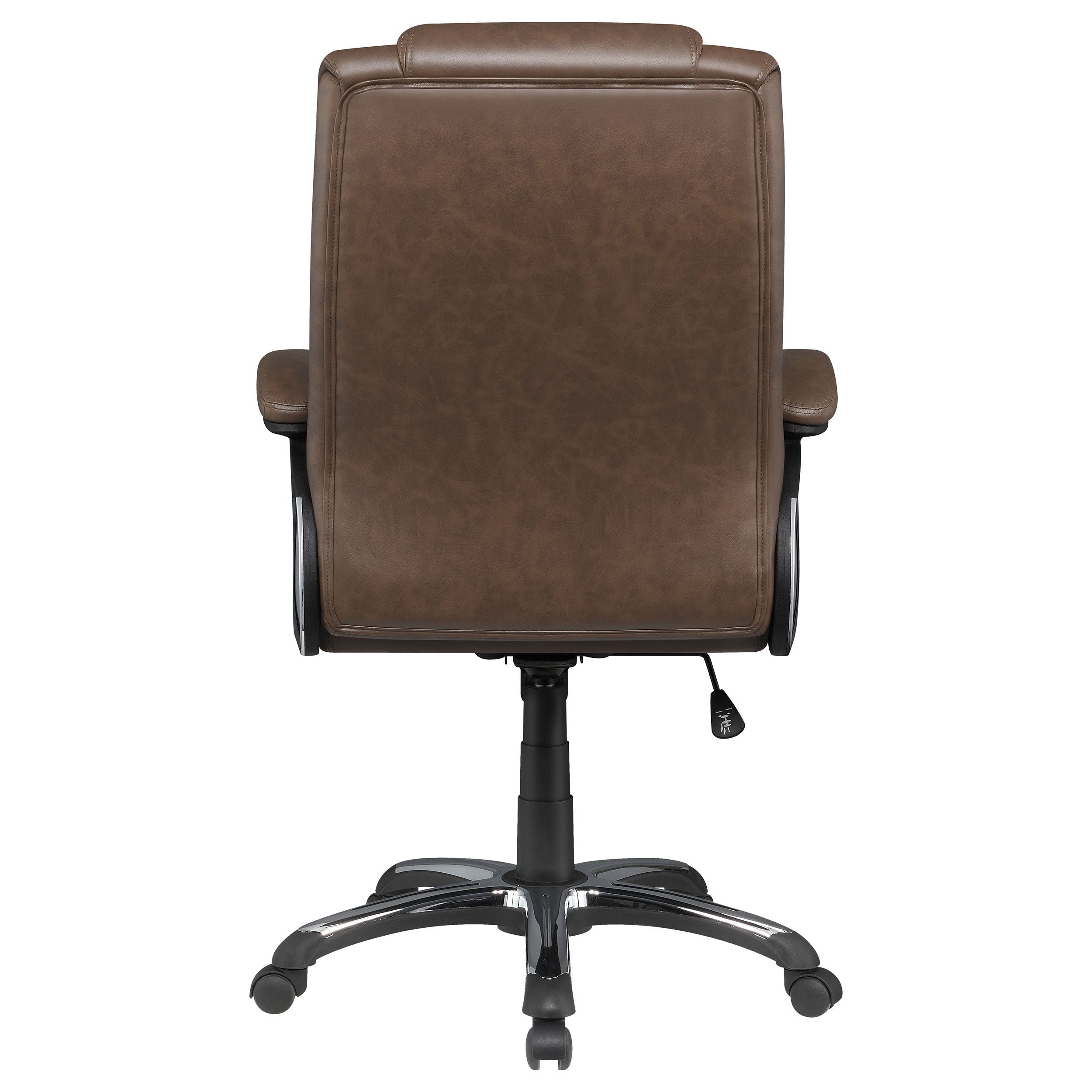 Nerris Upholstered Adjustable Home Office Desk Chair Brown