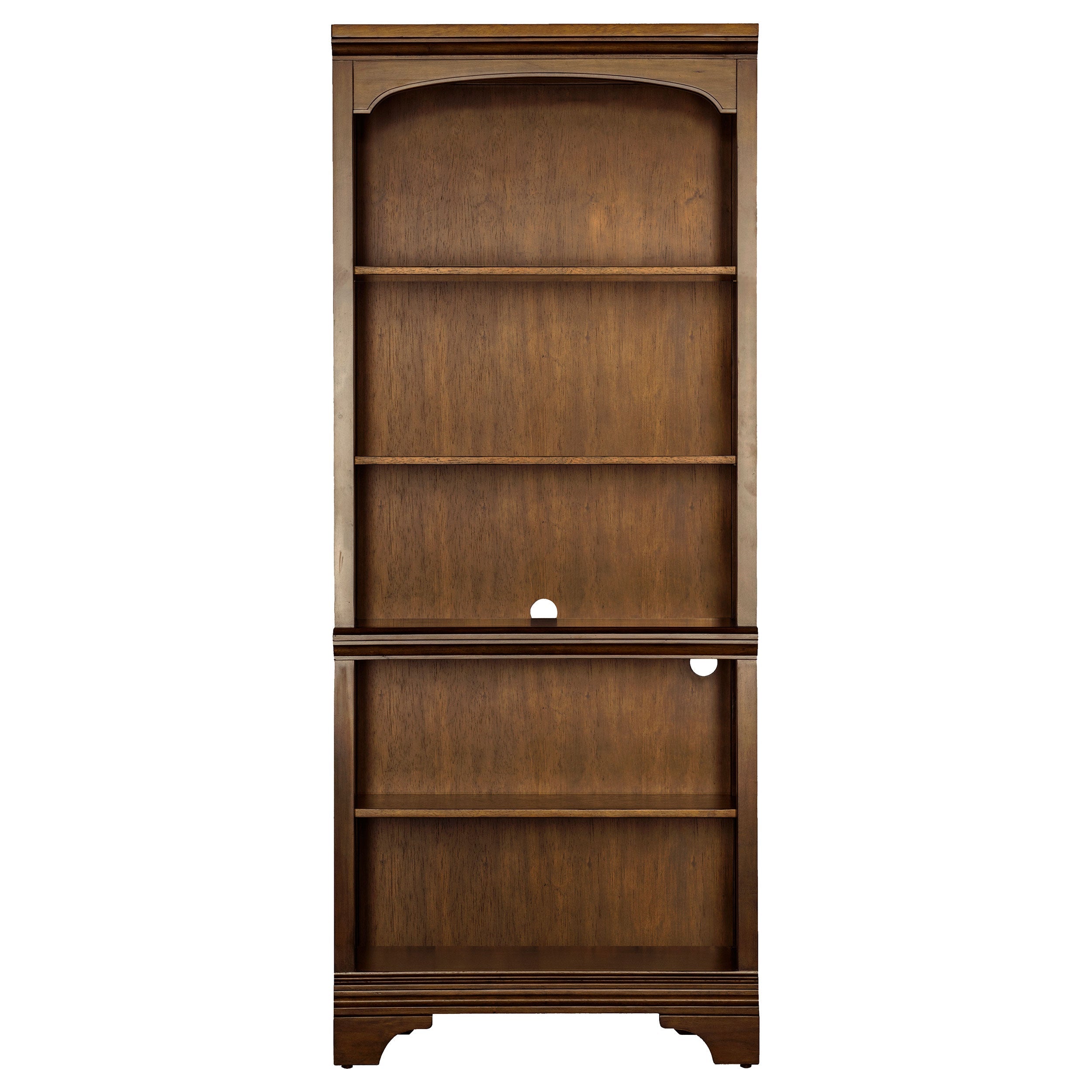 Hartshill 78-inch 3-shelf Cabinet Bookcase Burnished Oak