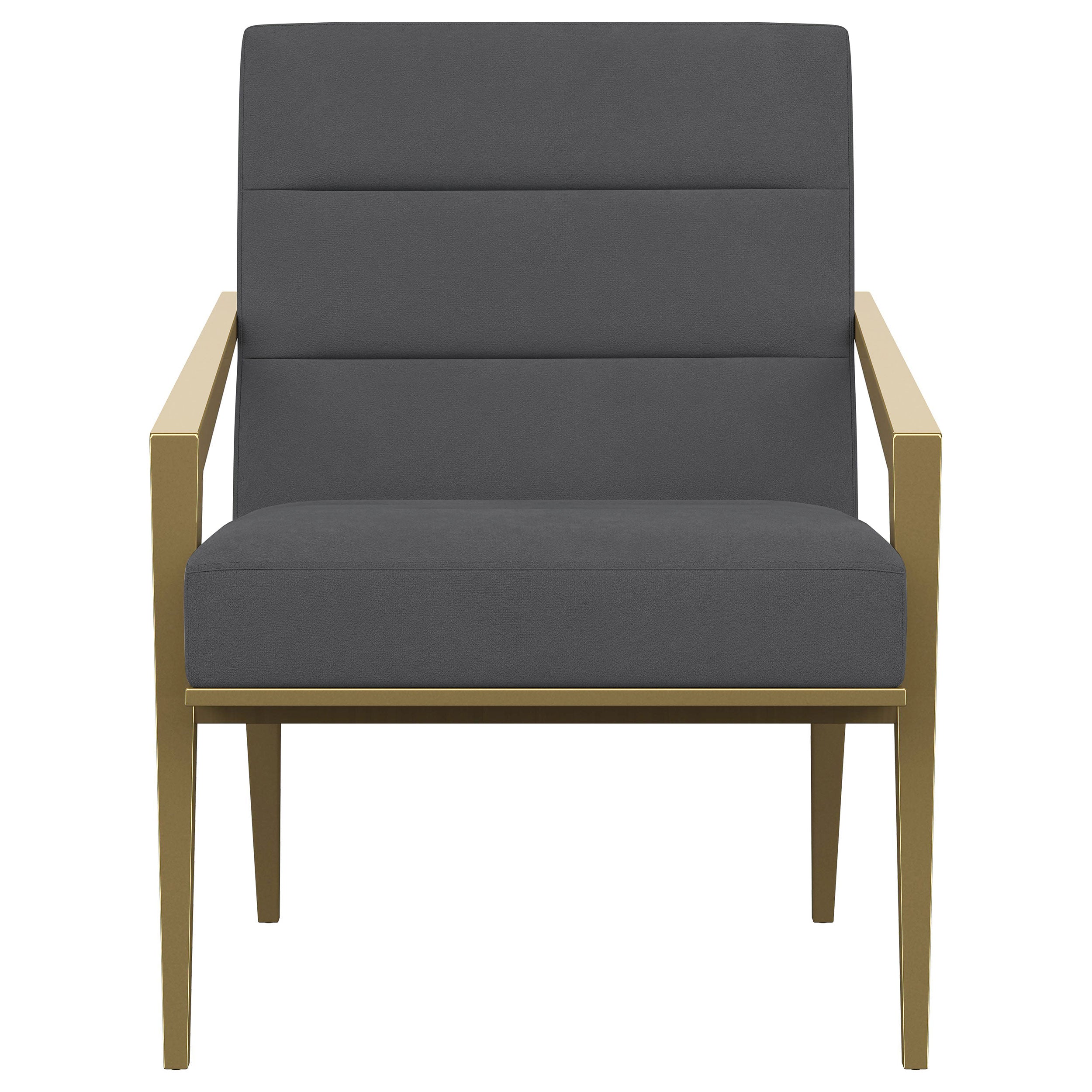 Kirra Upholstered Metal Arm Accent Chair Cream