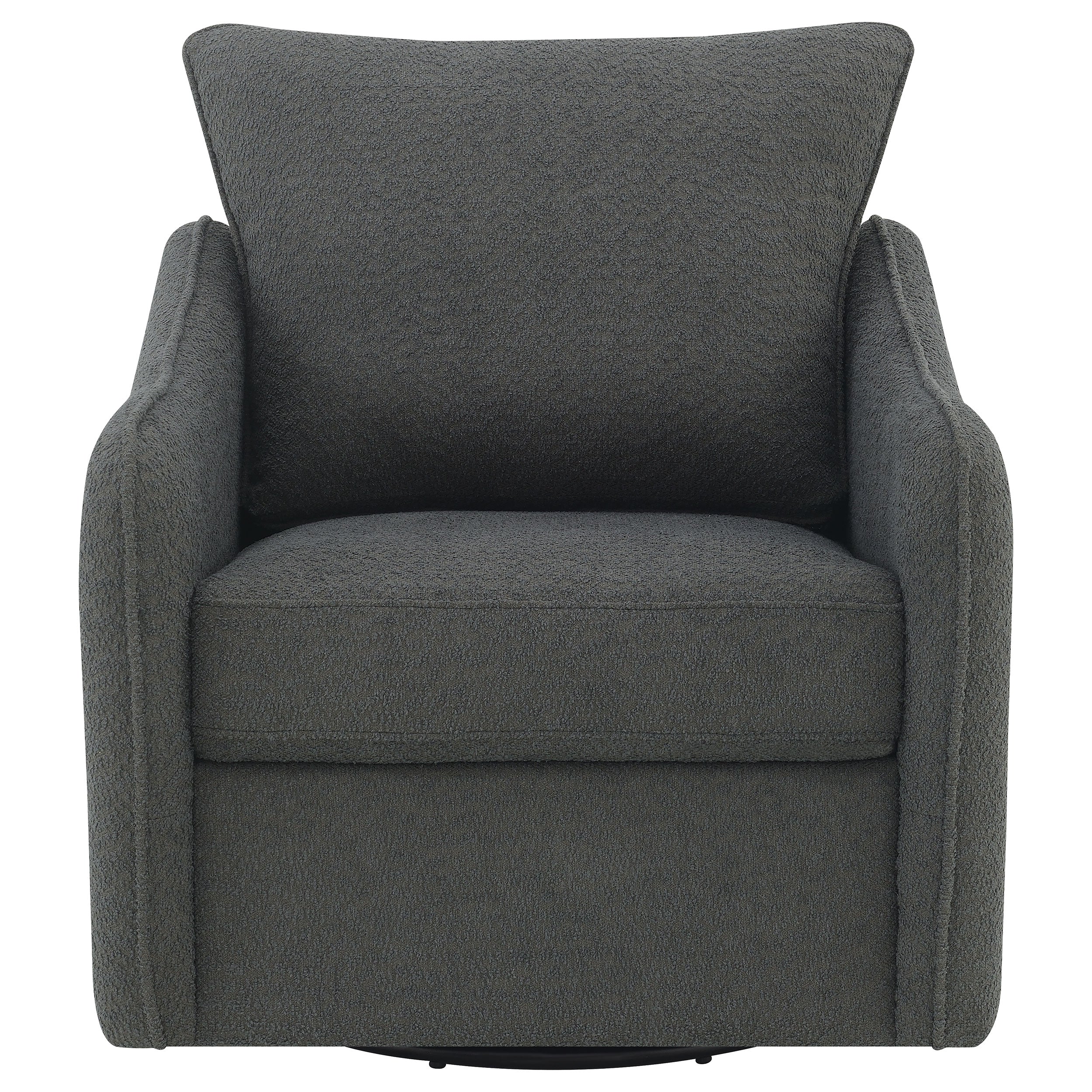 Madia Upholstered Sloped Arm Swivel Glider Chair Vanilla