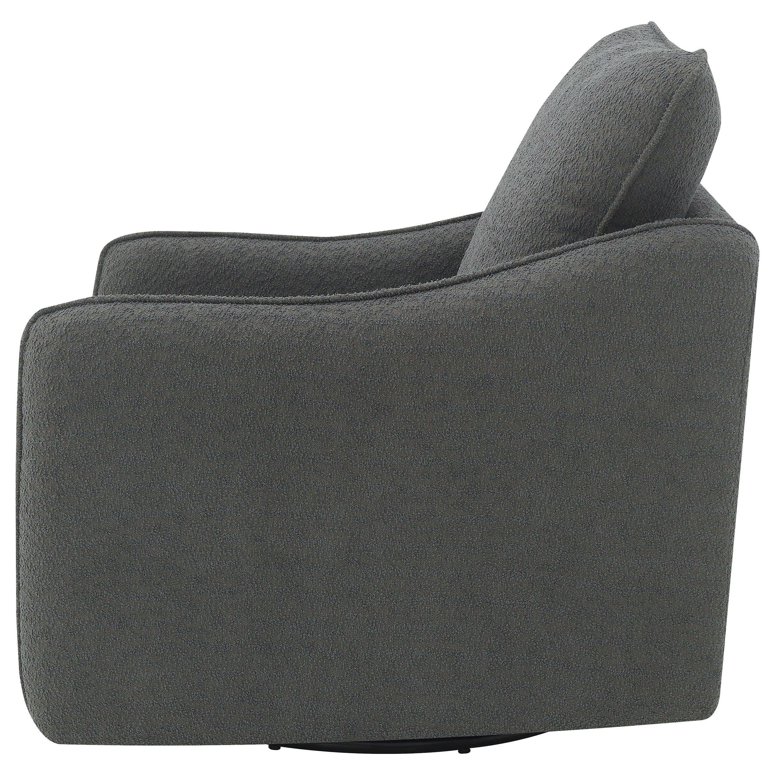 Madia Upholstered Sloped Arm Swivel Glider Chair Vanilla