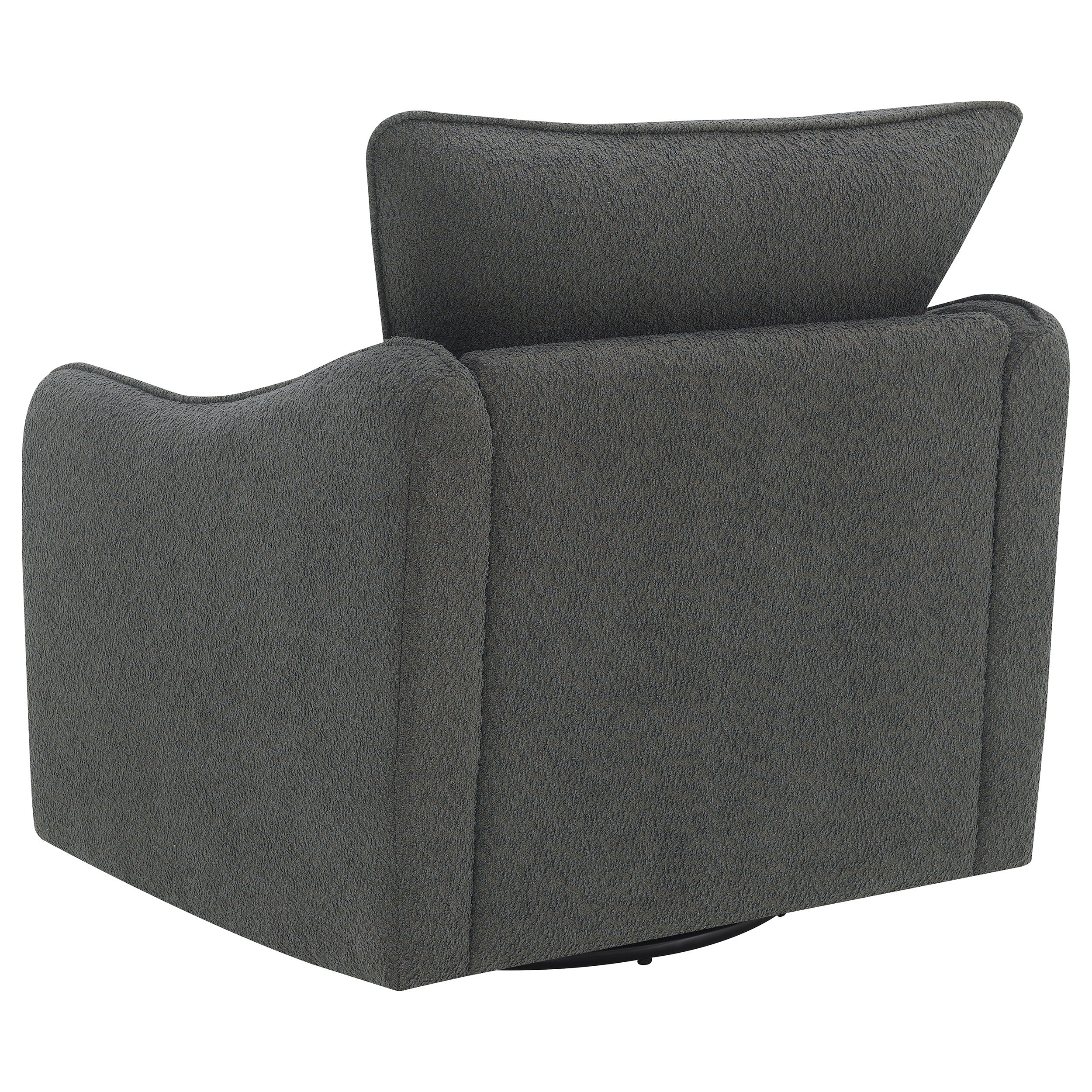 Madia Upholstered Sloped Arm Swivel Glider Chair Vanilla