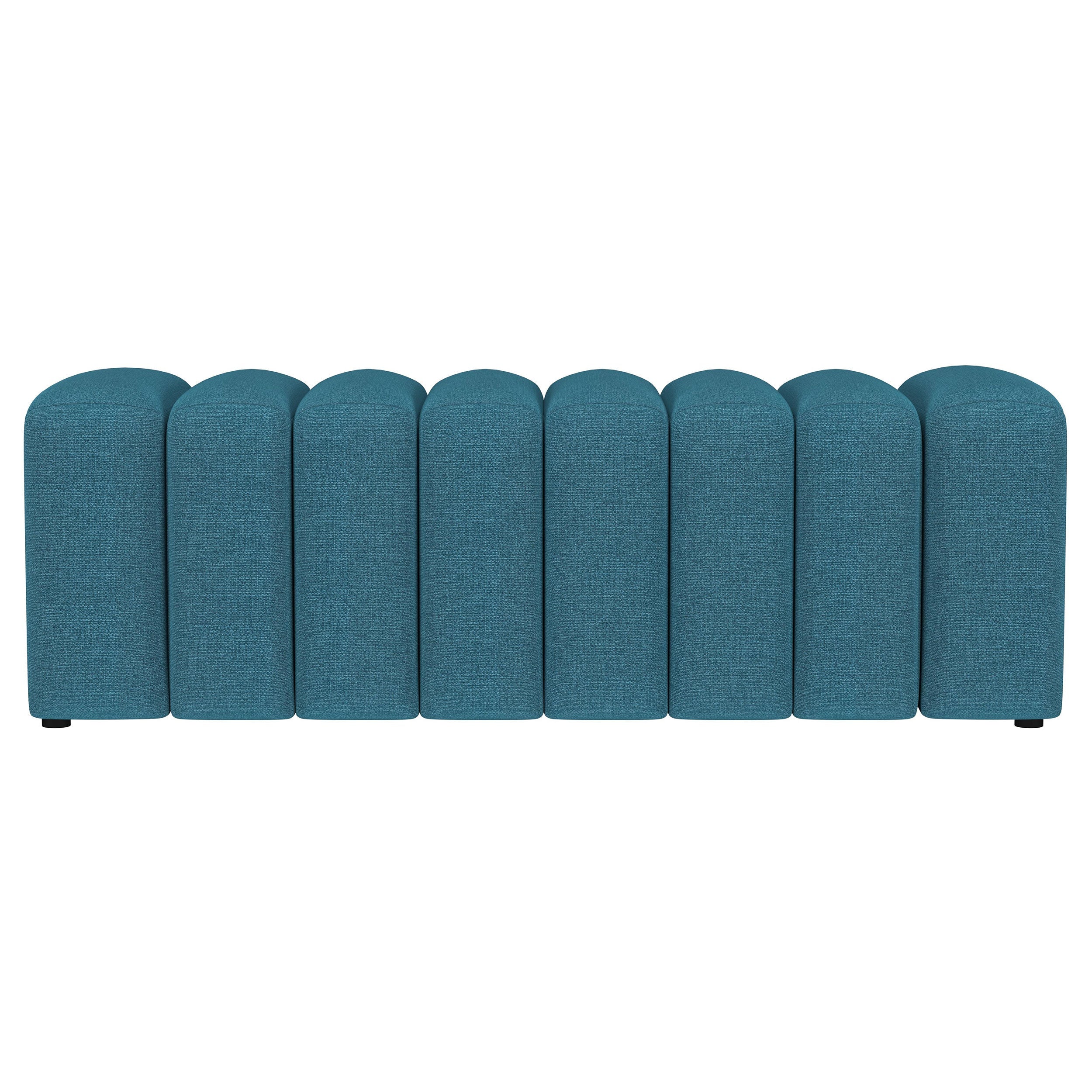 Summer Fabric Upholstered Tufted Accent Bench Charcoal