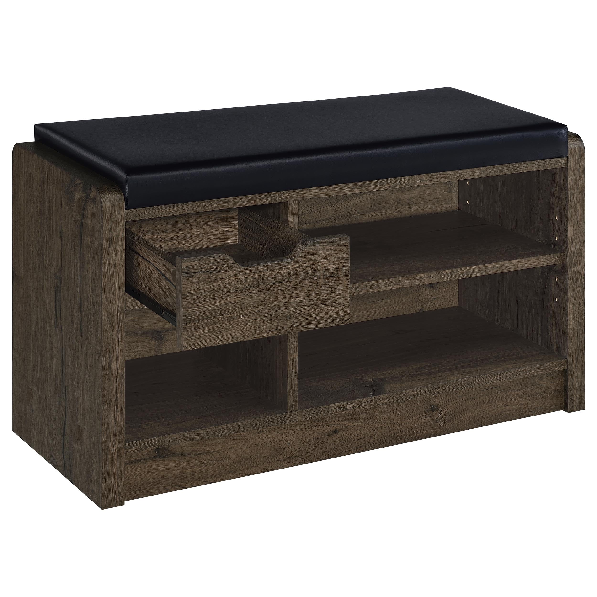 Arrington Storage Bench Black