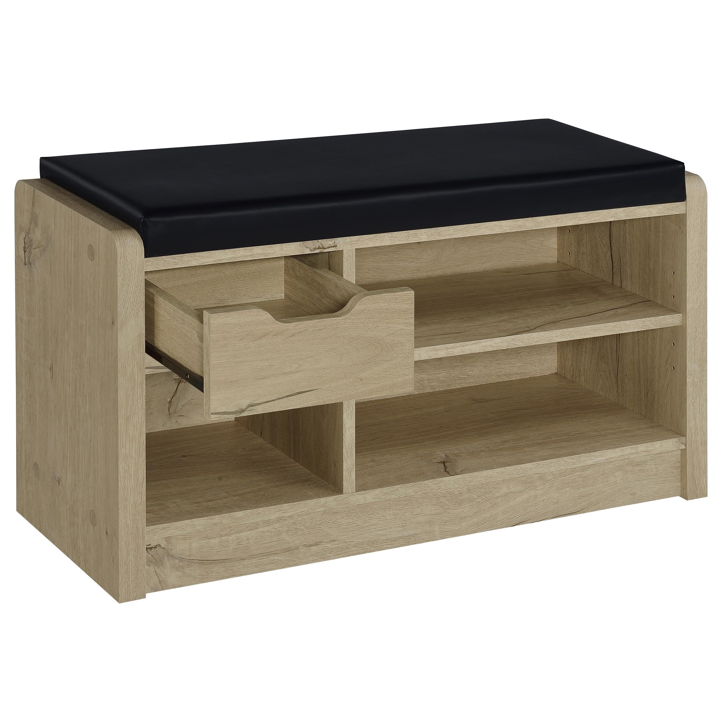 Arrington Storage Bench Black