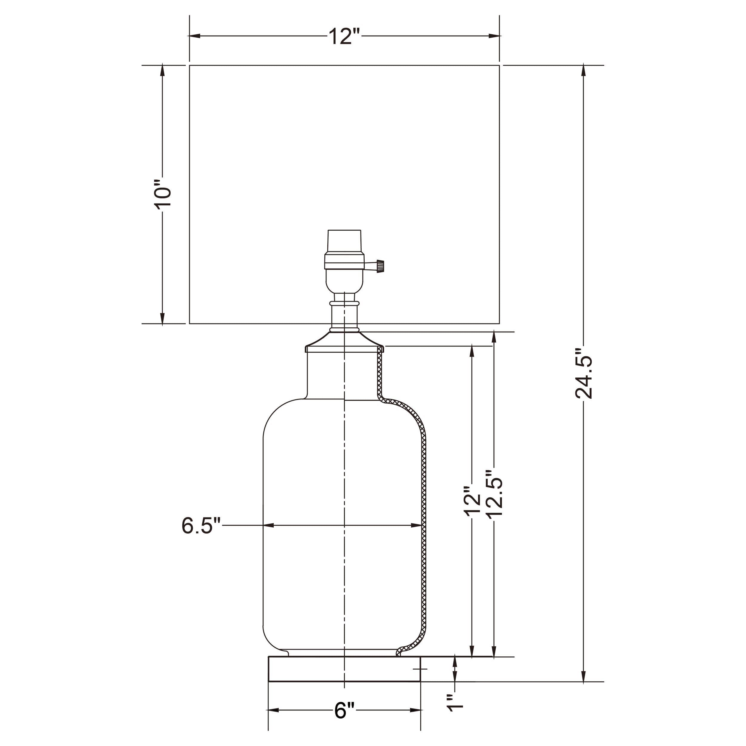 Aisha 25-inch Drum Shade Glass Table Lamp Antique Brass