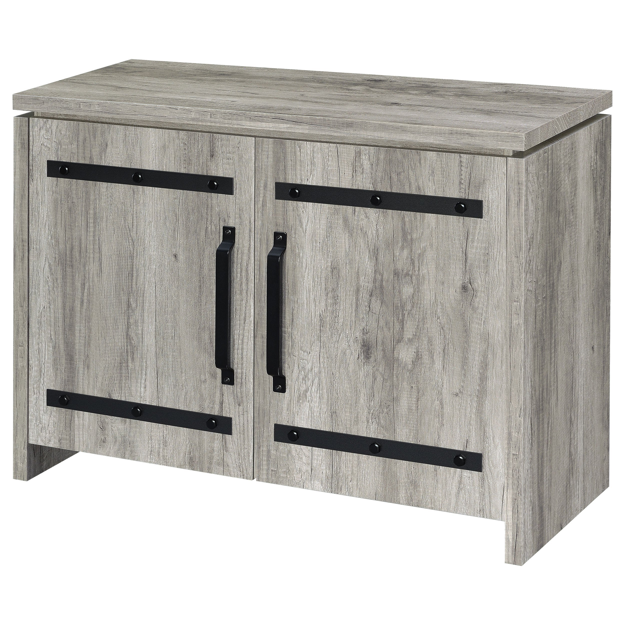 Alejo 2-door Engineered Wood Tall Cabinet Grey Driftwood