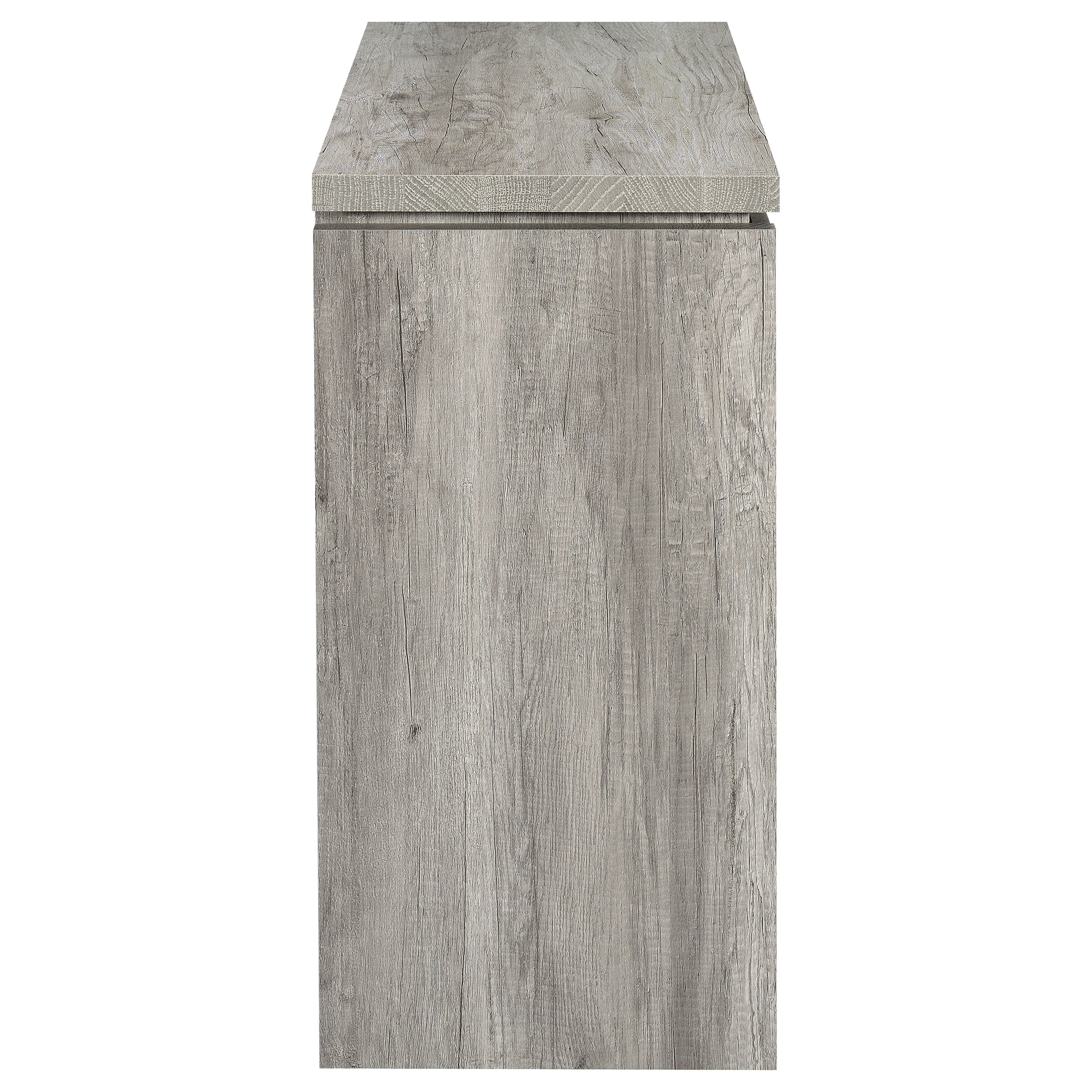 Alejo 2-door Engineered Wood Tall Cabinet Grey Driftwood
